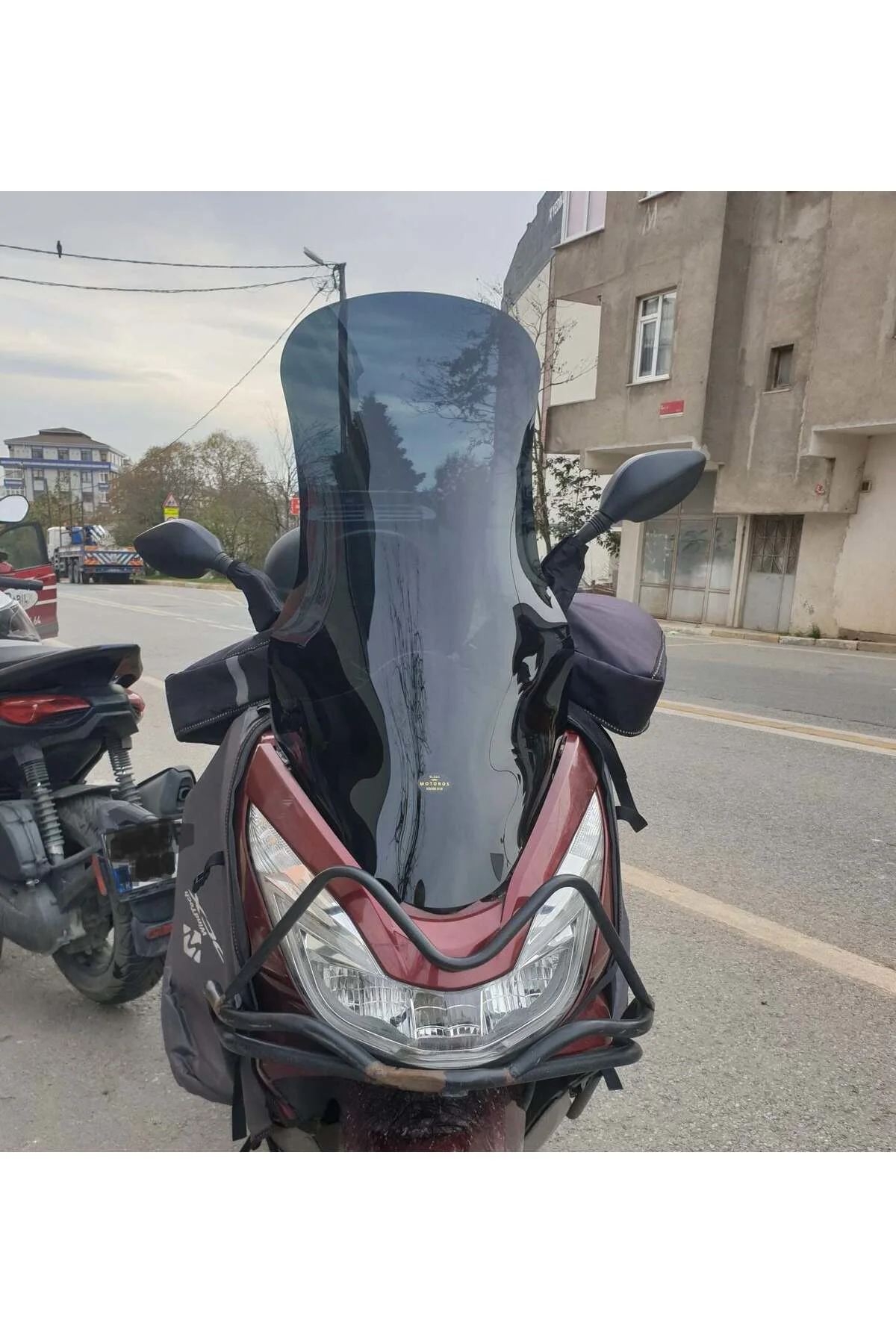 Honda PCX Ön Cam 2014-2017 Model 83cm Siyah Renkli 4mm UZUN
