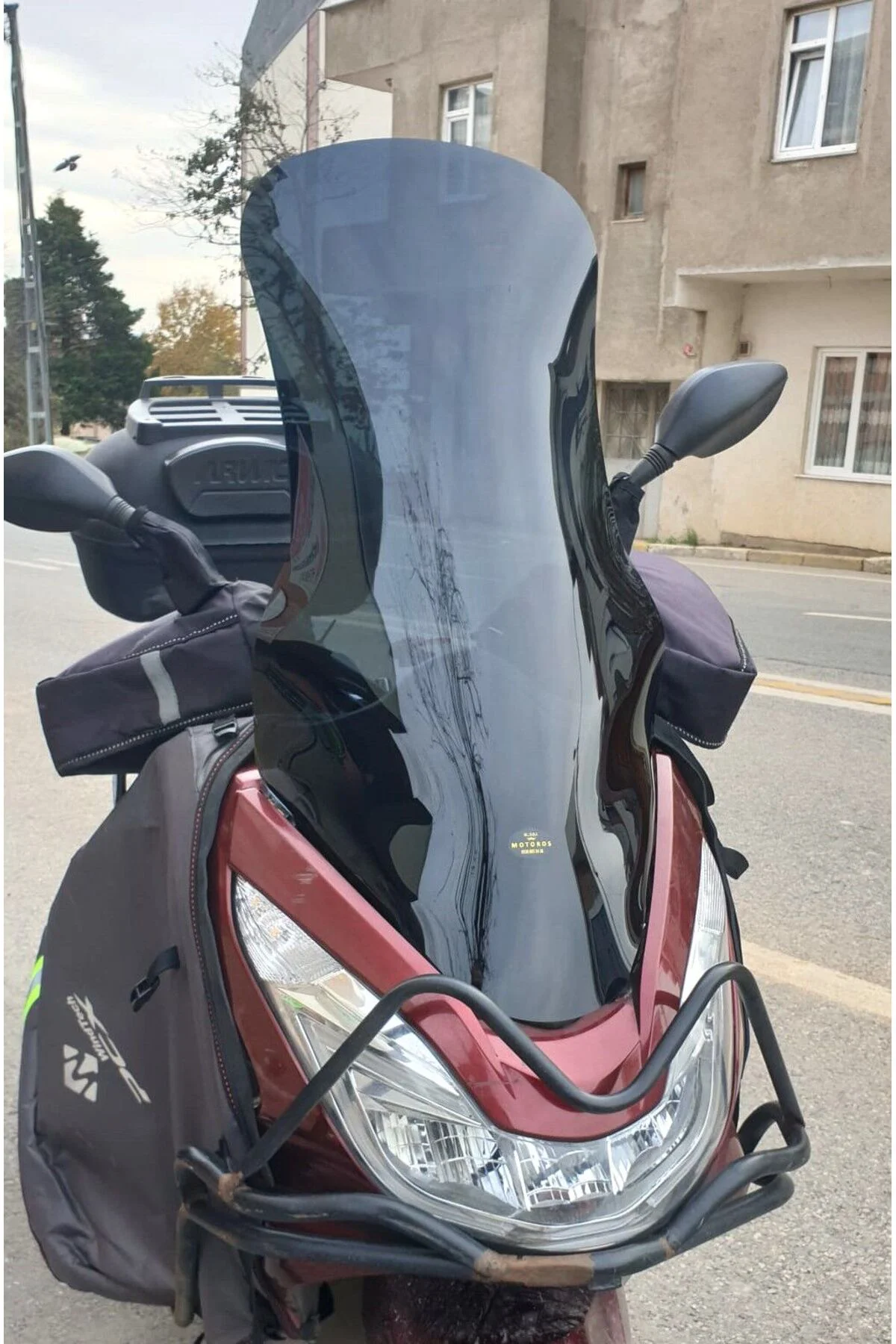 Honda PCX Ön Cam 2014-2017 Model 83cm Siyah Renkli 4mm UZUN