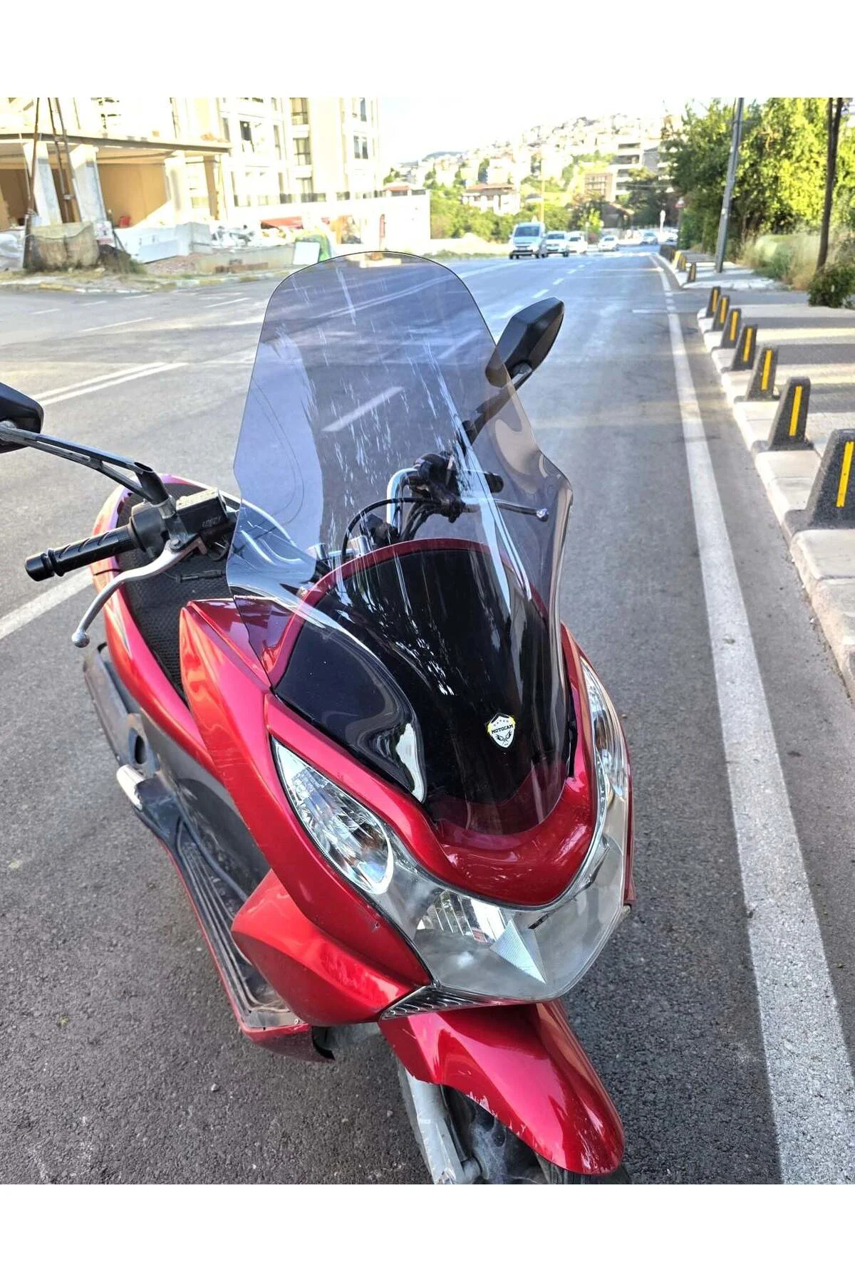 Honda PCX Ön Cam 2011-2013 Model 59cm Füme Renkli ORTA BOYLU