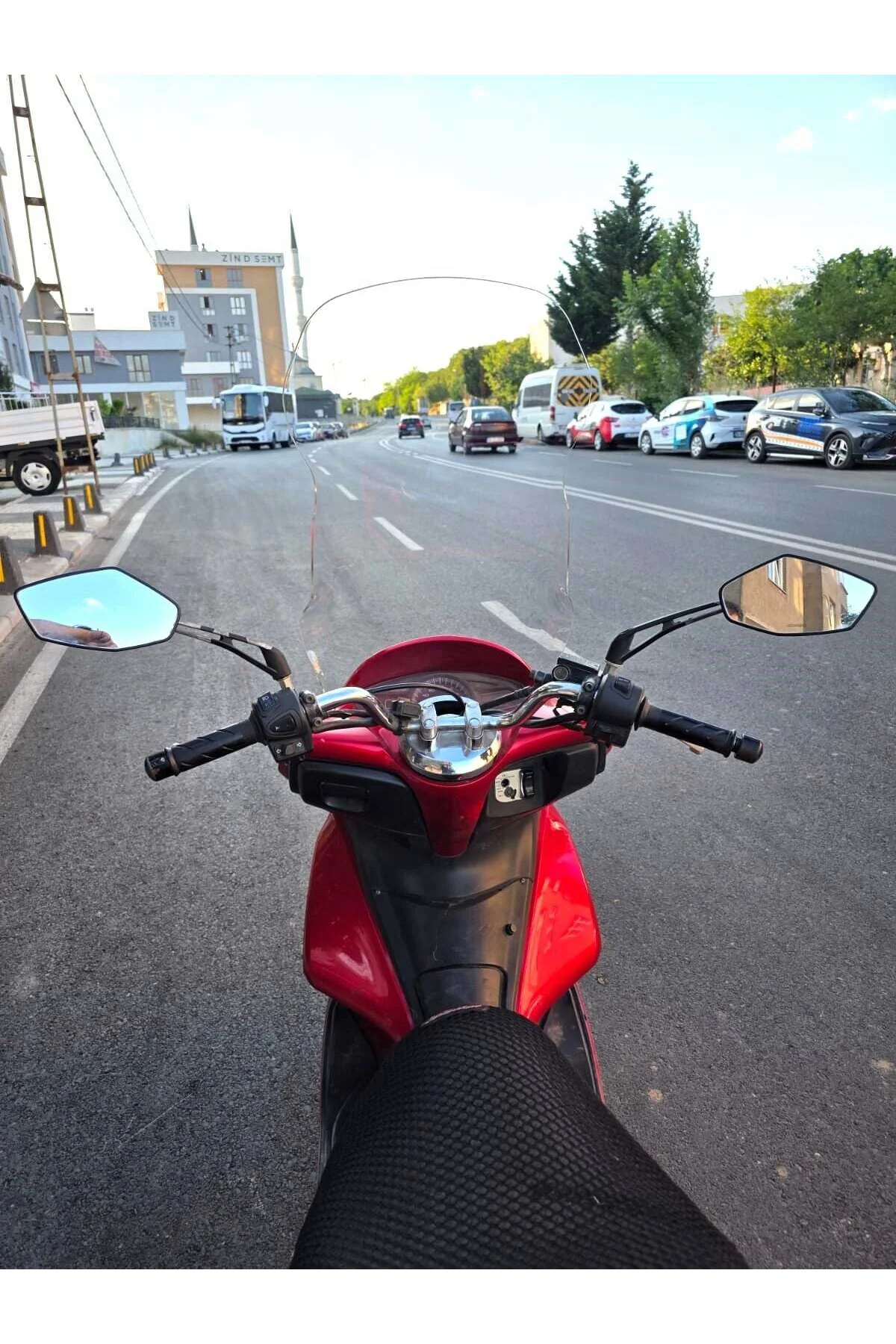 Honda PCX Ön Cam 2011-2013 Model 83cm Şeffaf Renkli 4mm UZUN