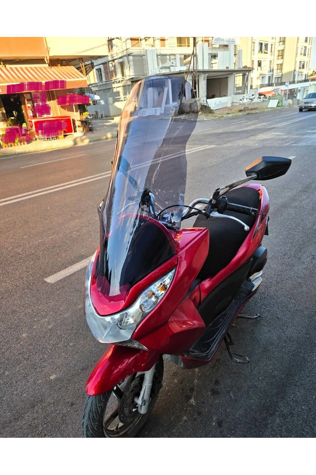 Honda PCX Ön Cam 2011-2013 Model 83cm Füme Renkli 4mm UZUN