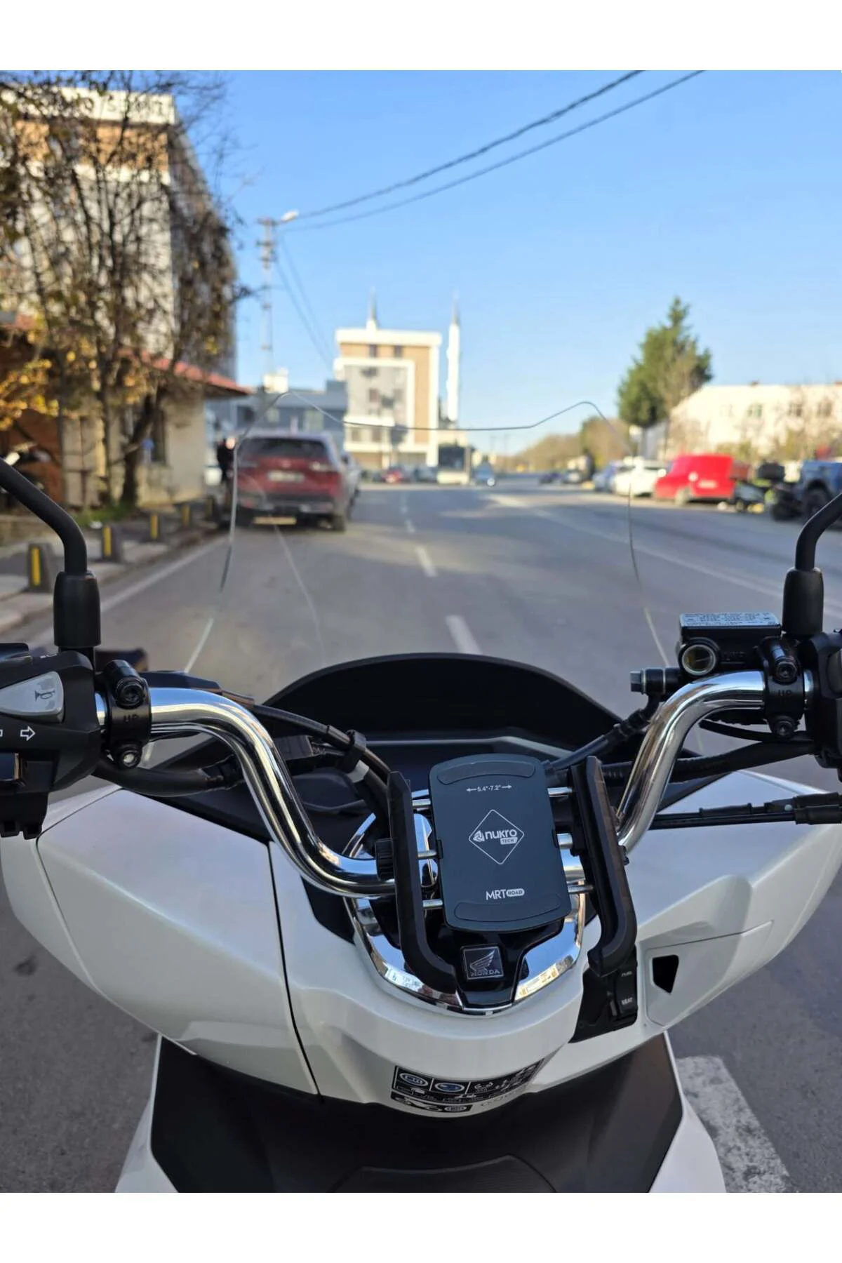 Honda PCX Ön Cam 2021-2024 Model 47cm Şeffaf Renkli 4mm SPORTİF