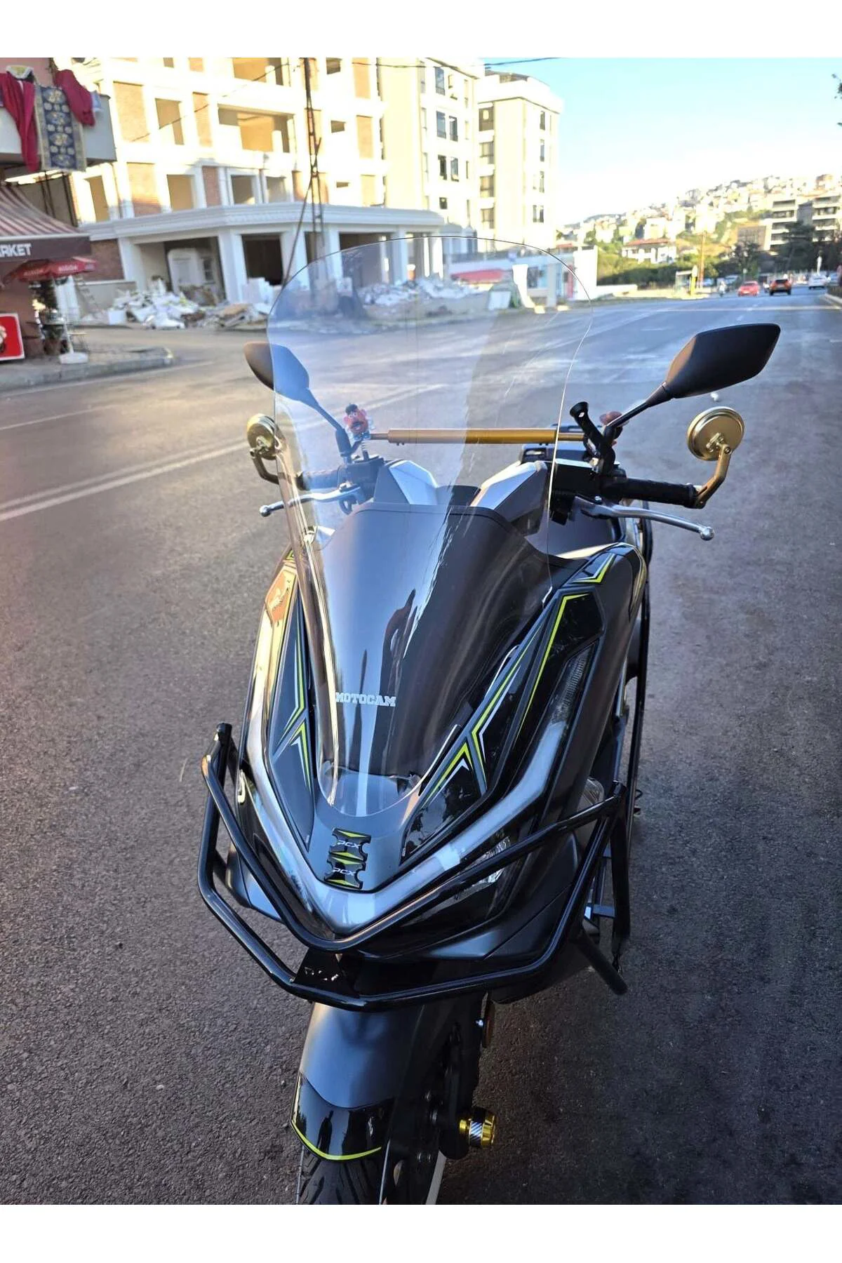Honda PCX Ön Cam 2025-2026 Model 72cm Şeffaf Renkli 4mm