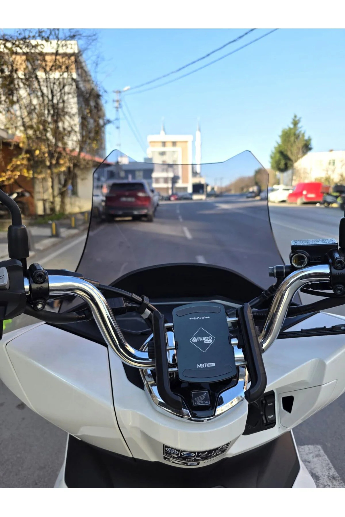 Honda PCX Ön Cam 2021-2024 Model 47cm Füme Renkli 4mm SPORTİF