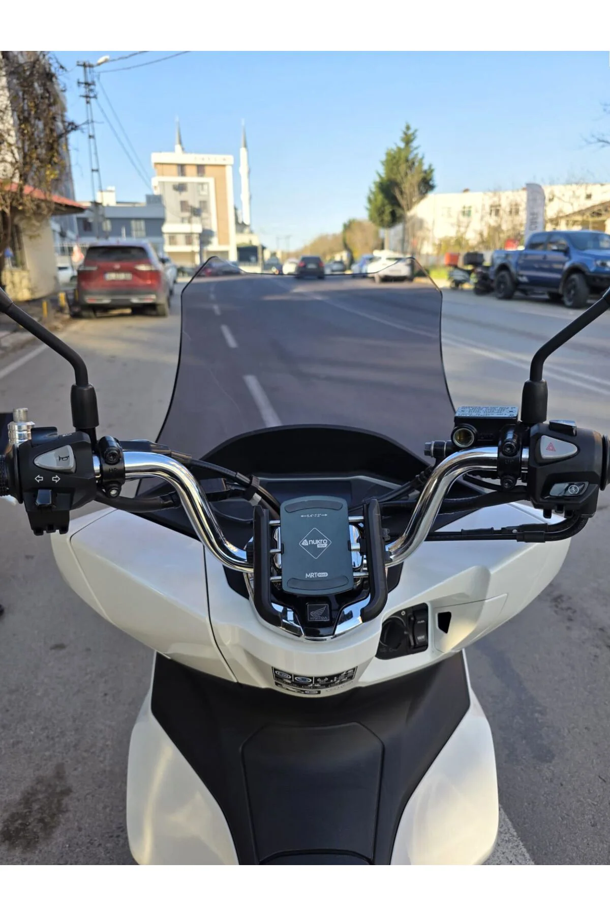 Honda PCX Ön Cam 2021-2024 Model 47cm Füme Renkli 4mm SPORTİF