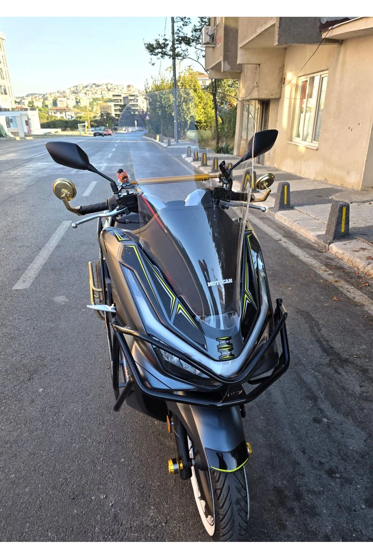 Honda PCX Ön Cam 2025-2026 Model 66cm Şeffaf Renkli 4mm
