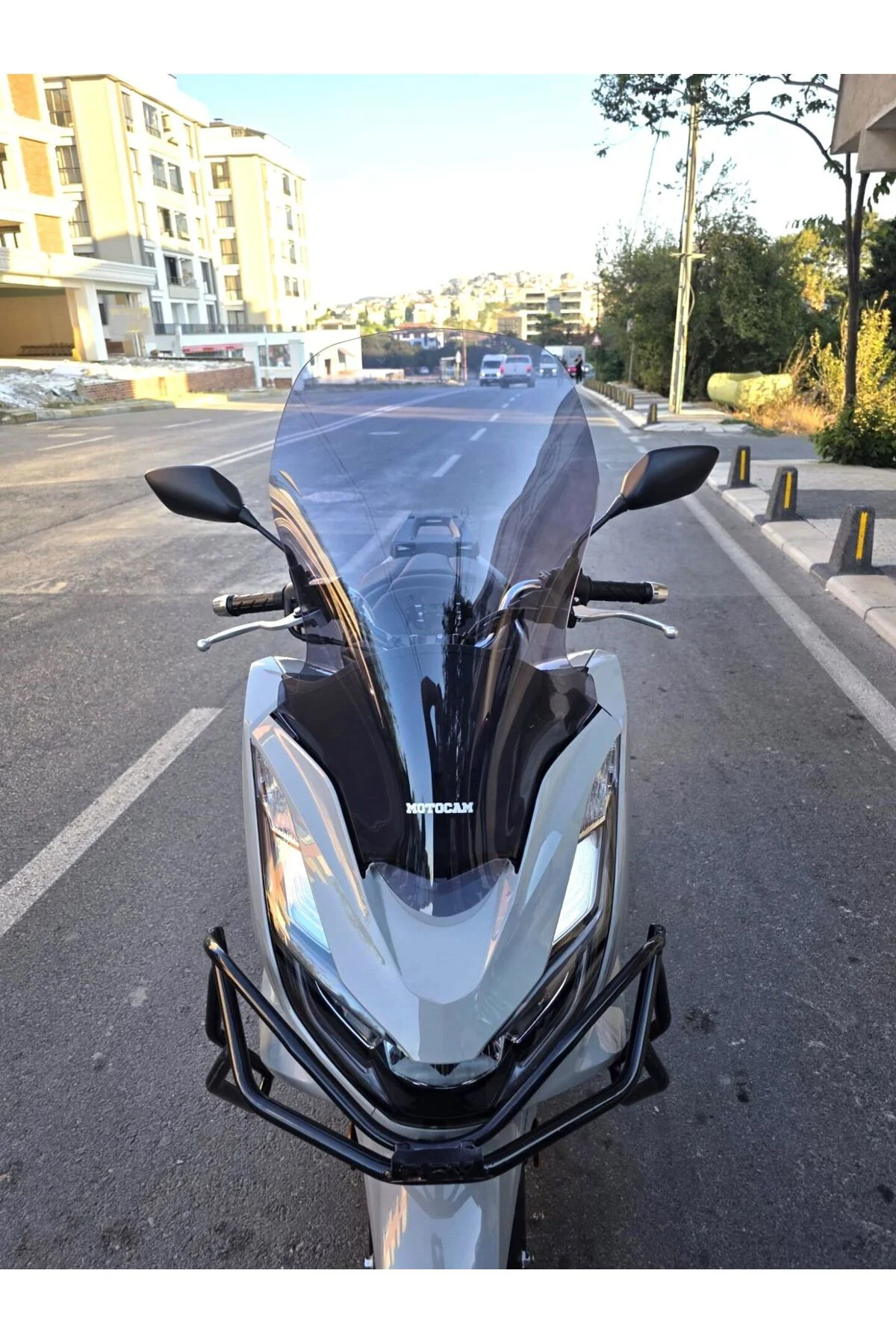 Honda PCX Ön Cam 2021-2024 Model 65cm Füme Renkli 4mm