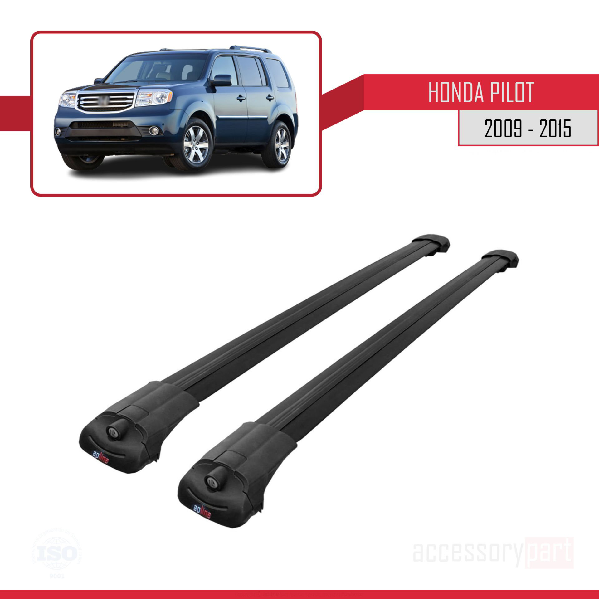 Honda Pilot 2009-2015 Arası ile uyumlu ACE-1 Ara Atkı Tavan Barı 
