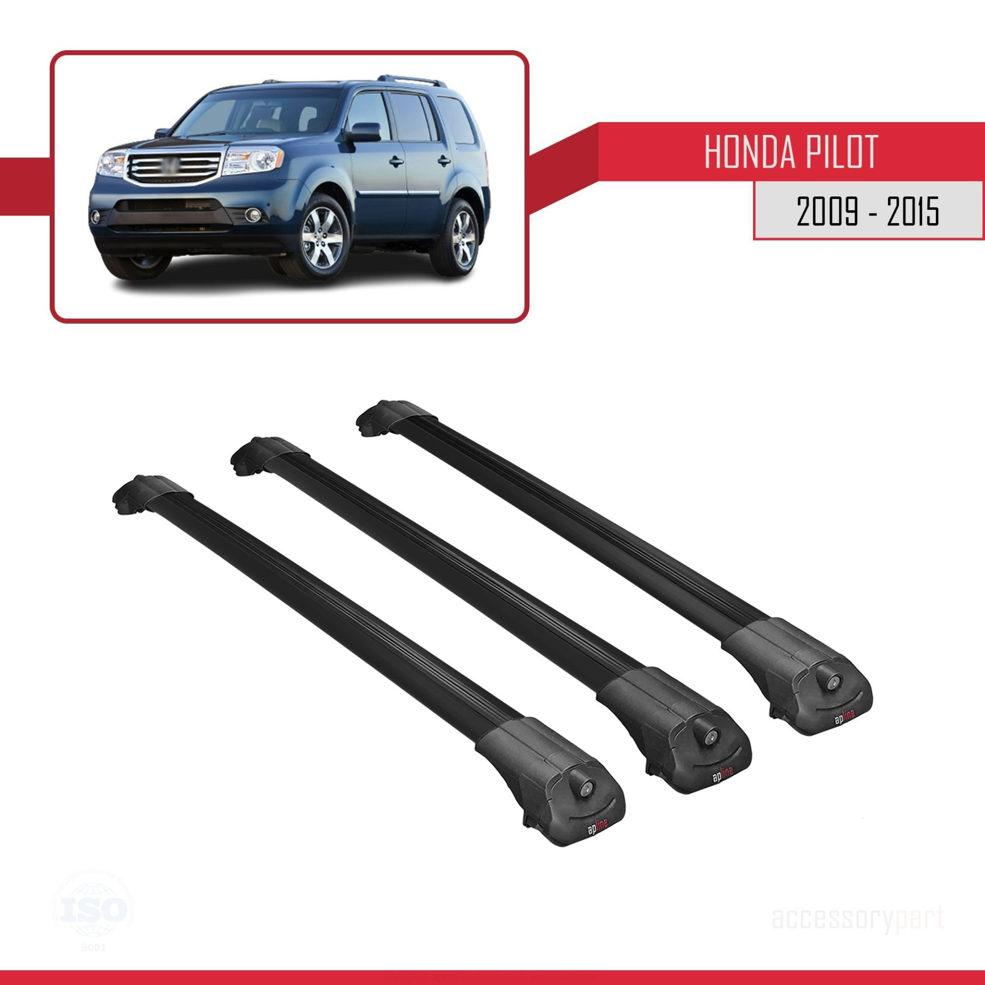 Honda Pilot 2009-2015 Arası ile uyumlu ACE-1 Ara Atkı Tavan Barı 