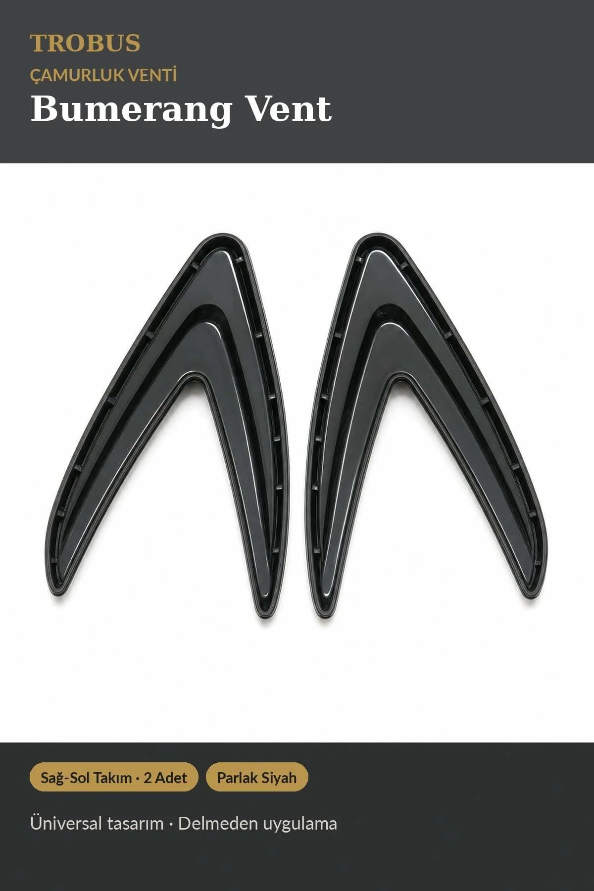 Honda Prelude 1991-1996 Uyumlu Bumerang Çamurluk Venti Parlak Siyah Sağ Sol Takım Honda Prelude 1991-1996 Uyumlu Bumerang Çamurluk Venti Parlak Siyah Sağ Sol Takım