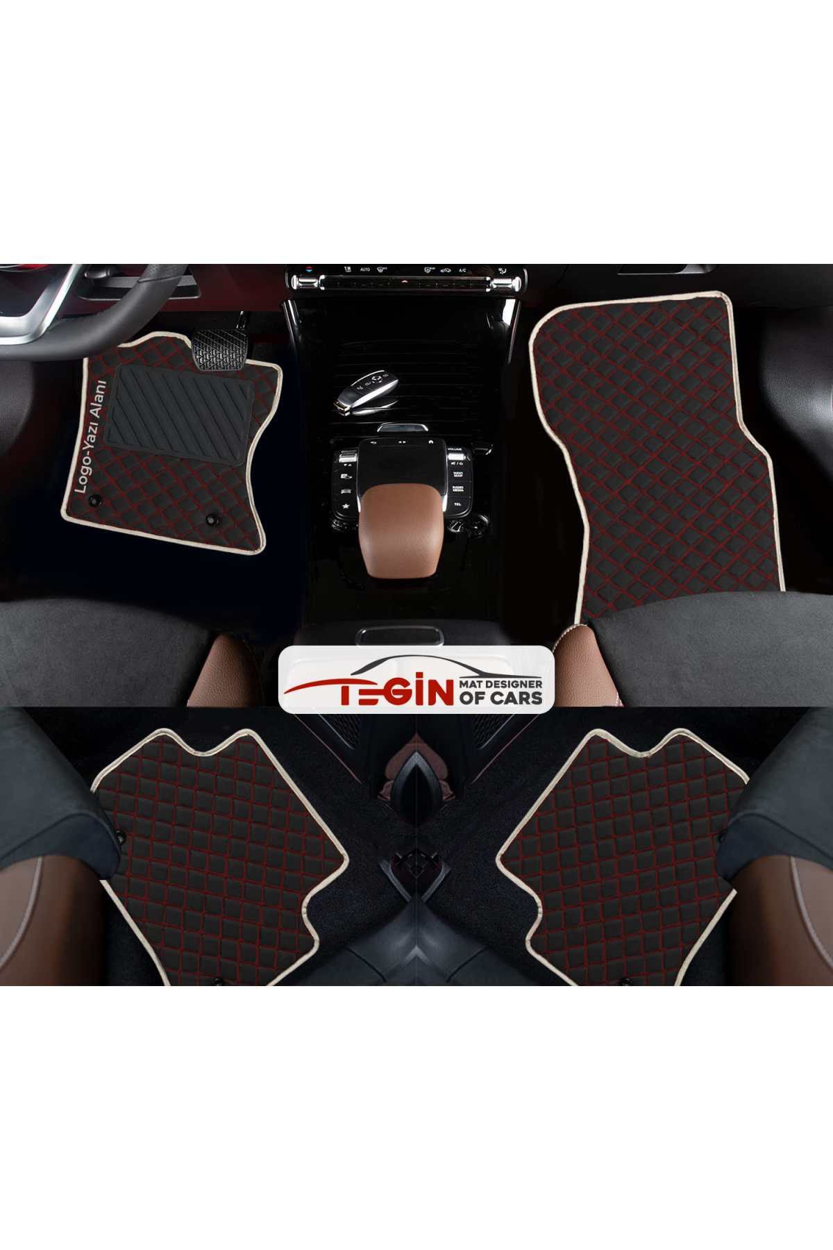 Honda Prelune 1996-2001 5.jen Prime Siyah Kırmızı Deri Mavi Kenar