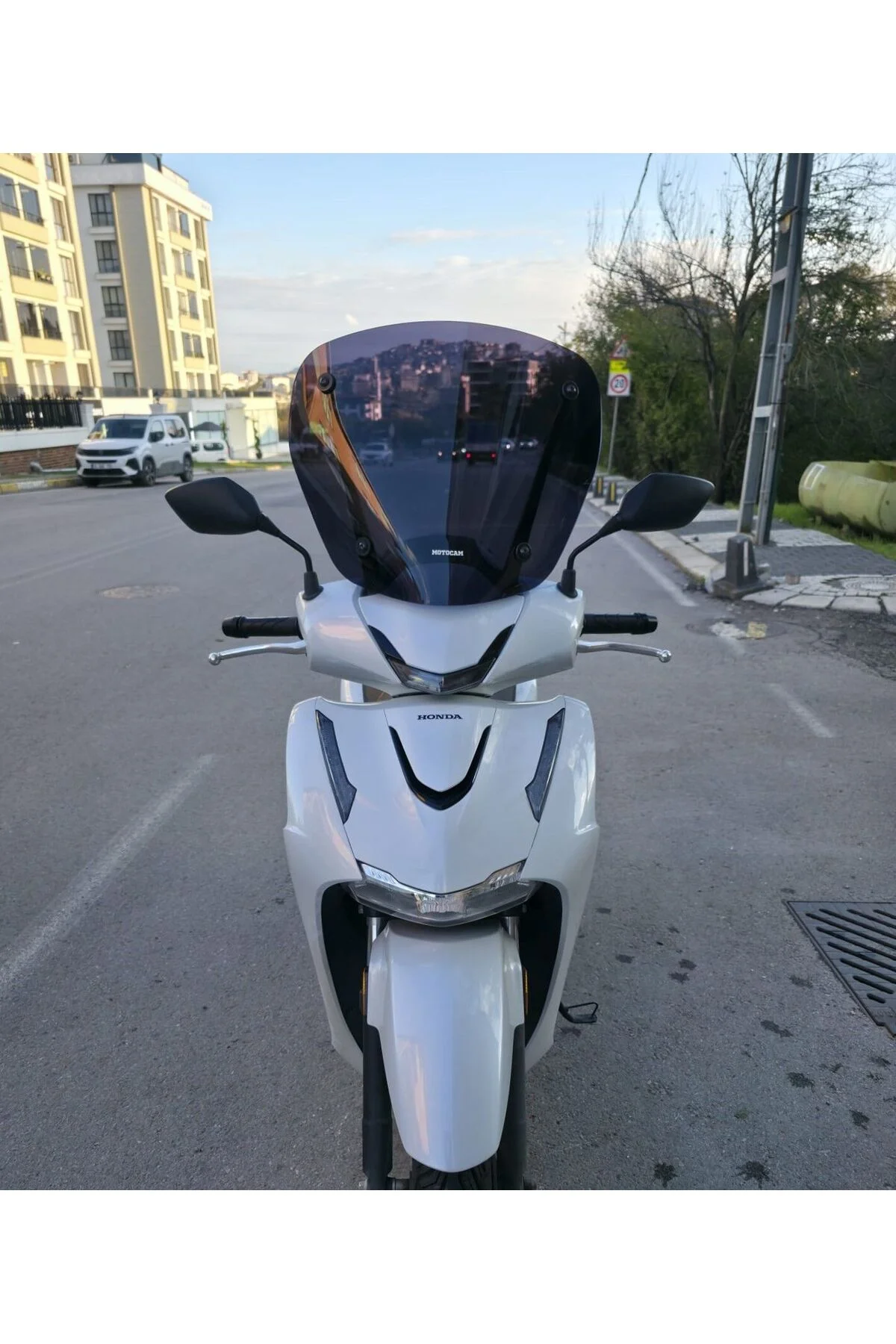 Honda SH 125 Ön Cam 2024-2026 Model 41cm Siyah Renkli 4mm APARATSIZ - Görsel 8