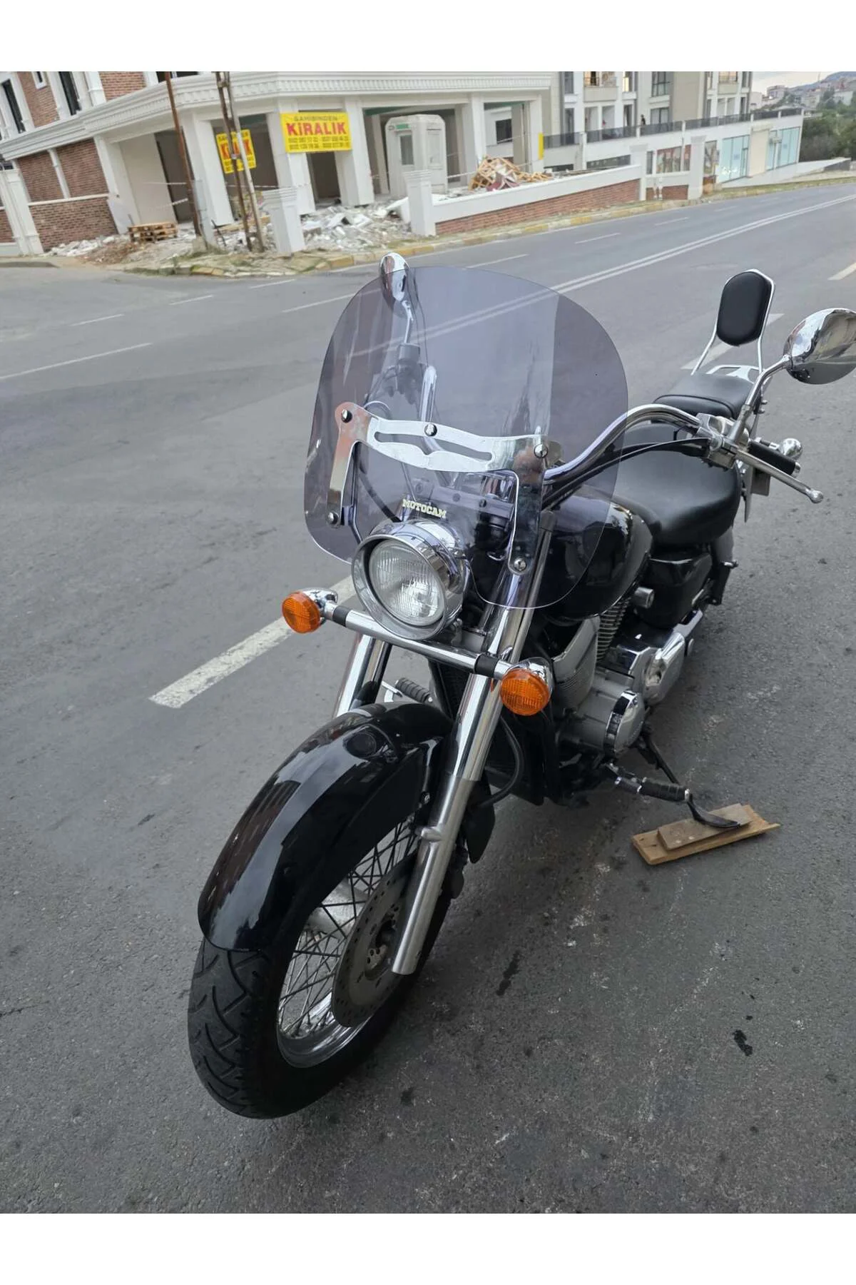 Honda Shadow 750 Ön Cam 1999-2010 Model 45cm Füme Renkli 4mm APAR