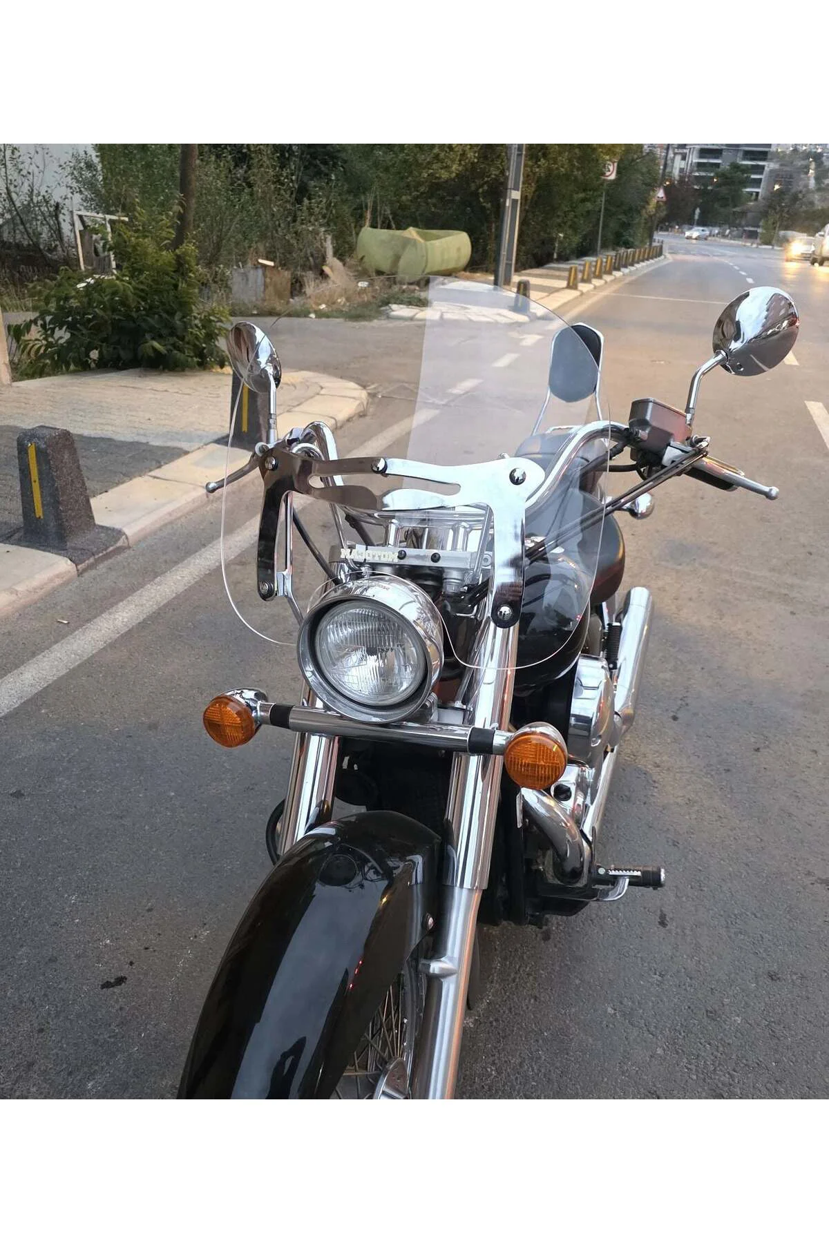 Honda Shadow 750 Ön Cam 1999-2010 Model 45cm Şeffaf Renkli 4mm AP