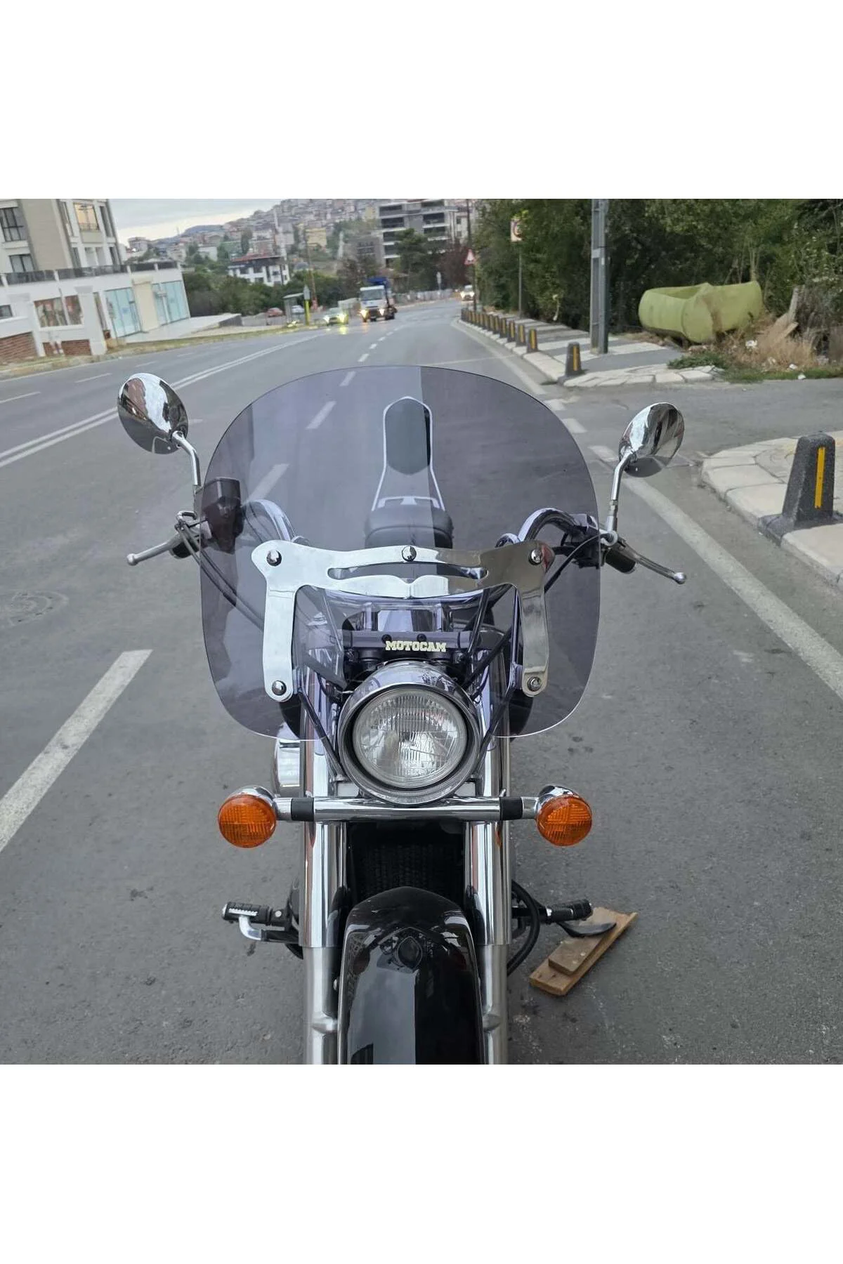 Honda Shadow 750 Ön Cam 1999-2010 Model 45cm Füme Renkli 4mm APAR
