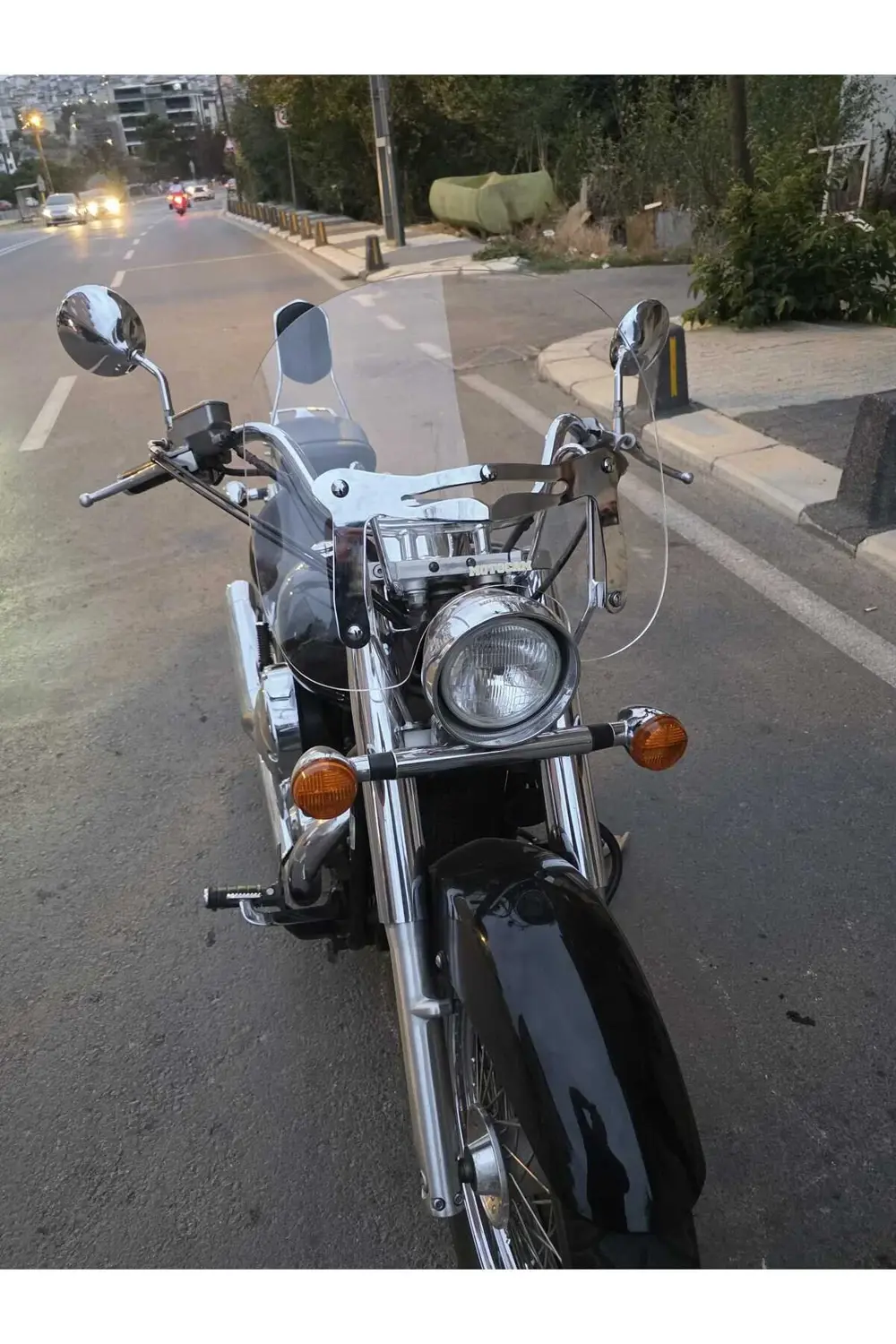 Honda Shadow 750 Ön Cam 1999-2010 Model 45cm Şeffaf Renkli 4mm AP