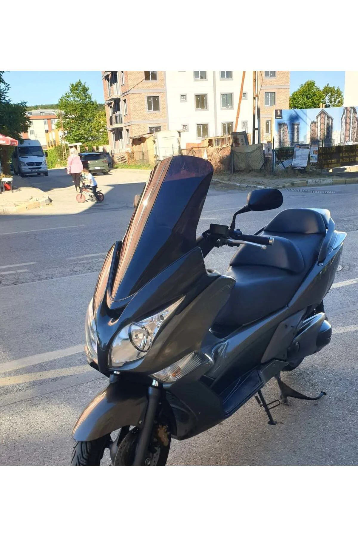 Honda Silverwing SWT 600 Ön Cam 2008-2013 Model 71cm Siyah Renkli