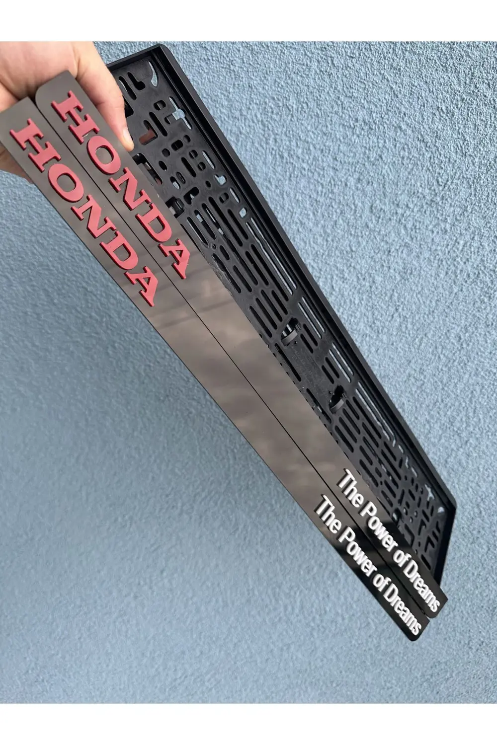 Honda The Power Of Dreams 3d Kabrtmalı Pleksi Araba Plakalığı 1 T