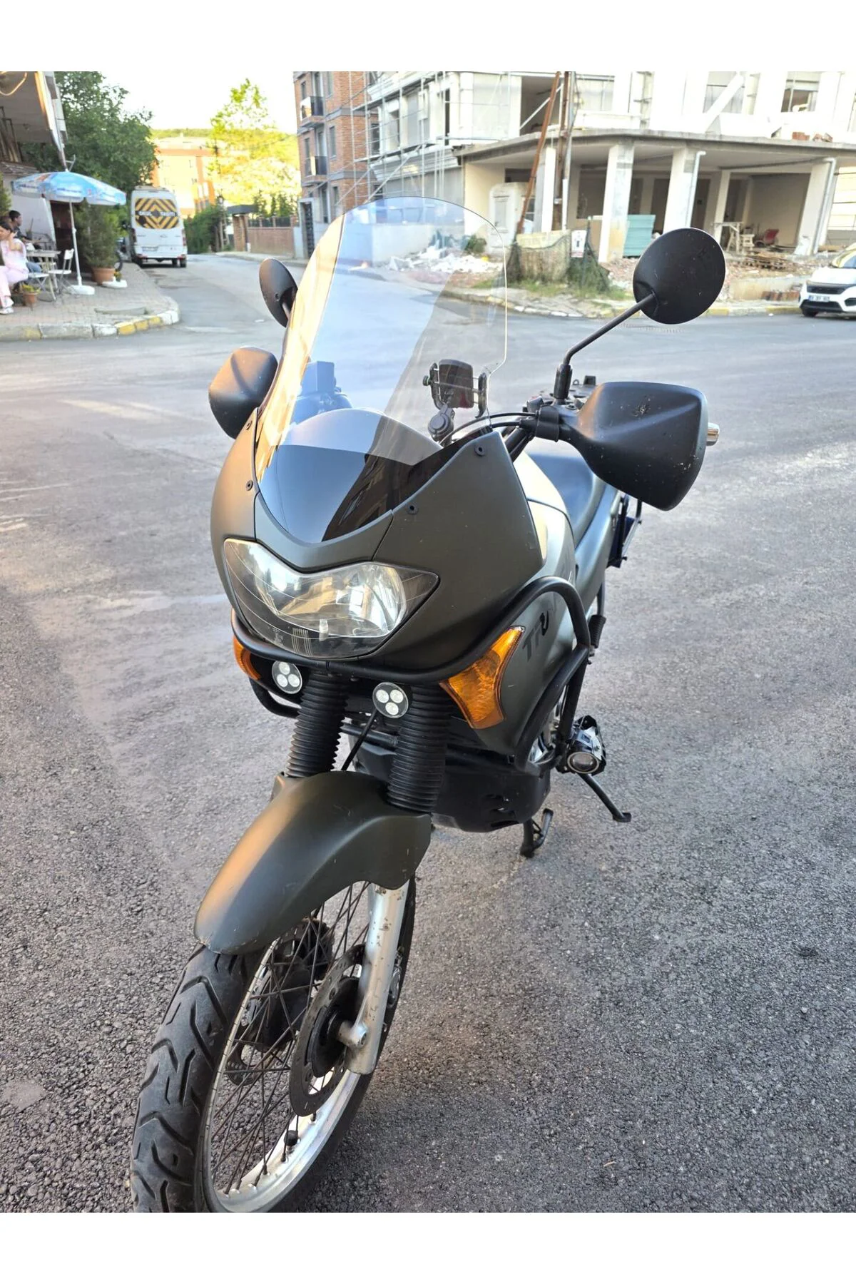 Honda Transalp XL 650 Ön Cam 2000-2008 Model 54cm Şeffaf Renkli 4mm