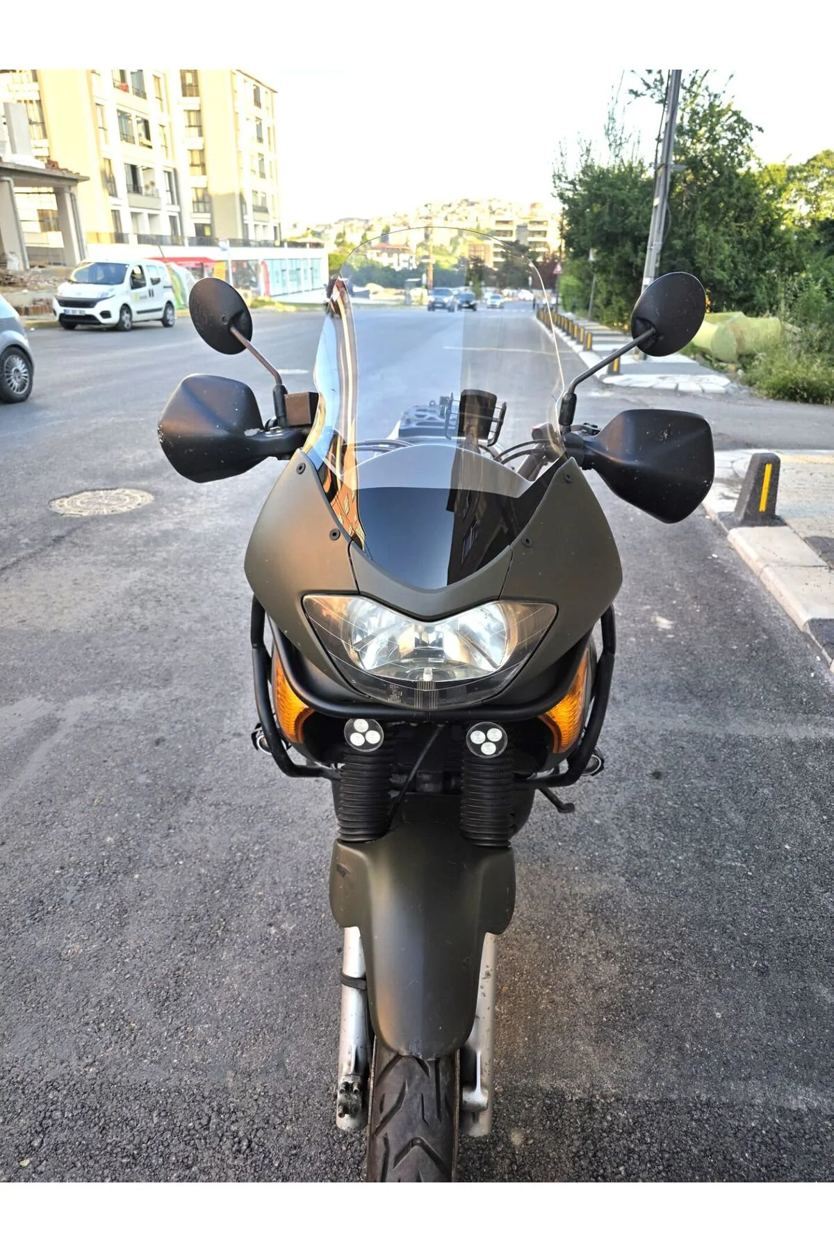 Honda Transalp XL 650 Ön Cam 2000-2008 Model 54cm Şeffaf Renkli 4mm