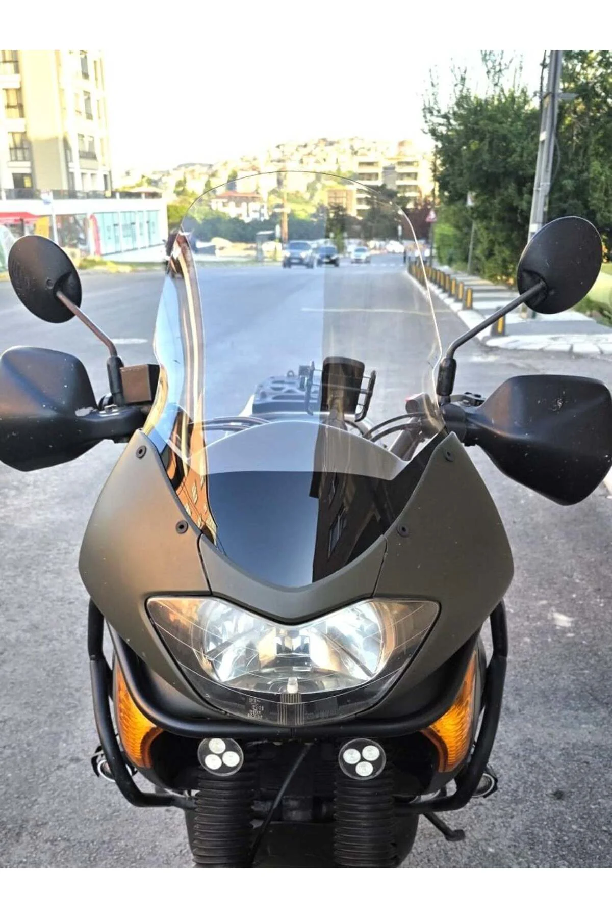 Honda Transalp XL 650 Ön Cam 2000-2008 Model 54cm Şeffaf Renkli 4mm
