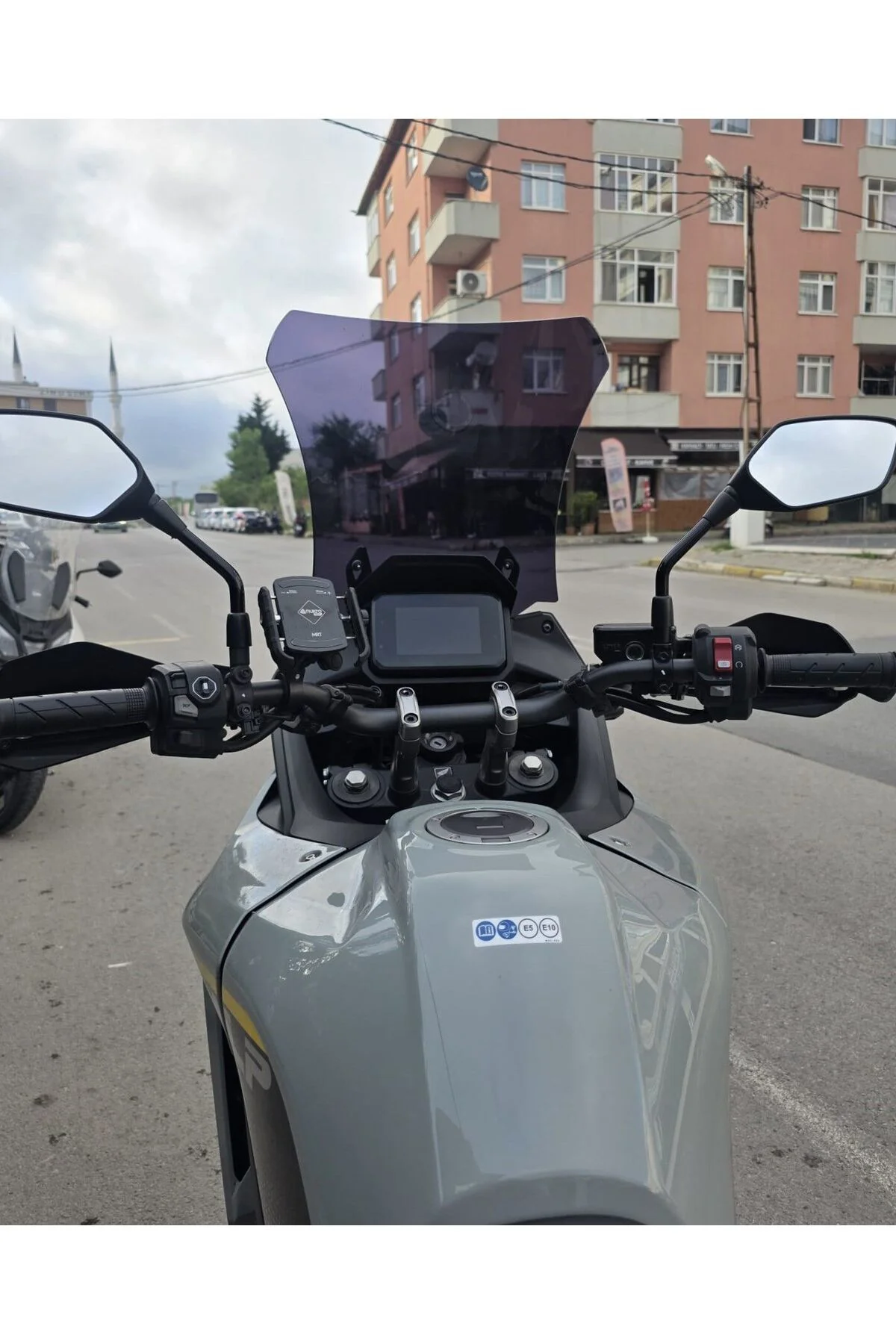 Honda Transalp XL 750 Ön Cam 2025-2026 Model 53cm Siyah Renkli 4mm UZUN