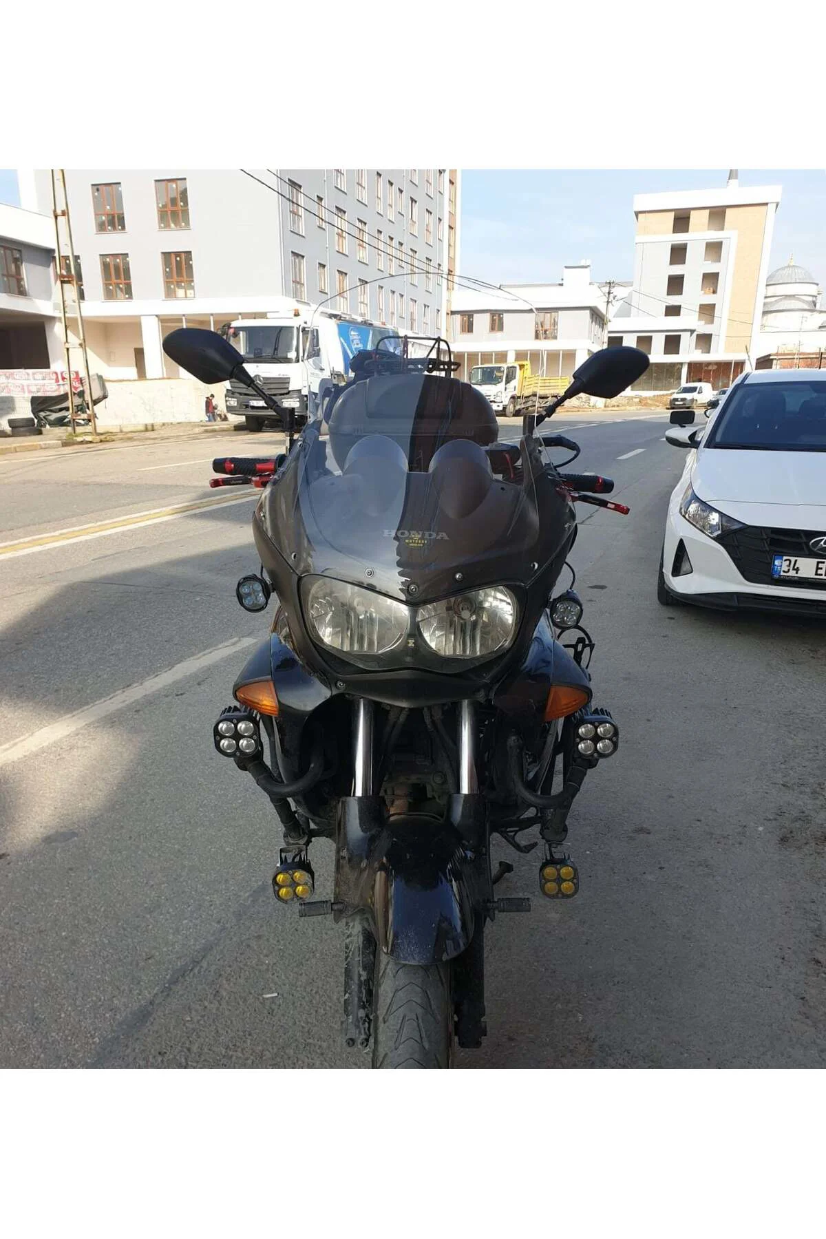 Honda Varadero Ön Cam 1999-2003 Model 54cm Şeffaf Renkli 4mm