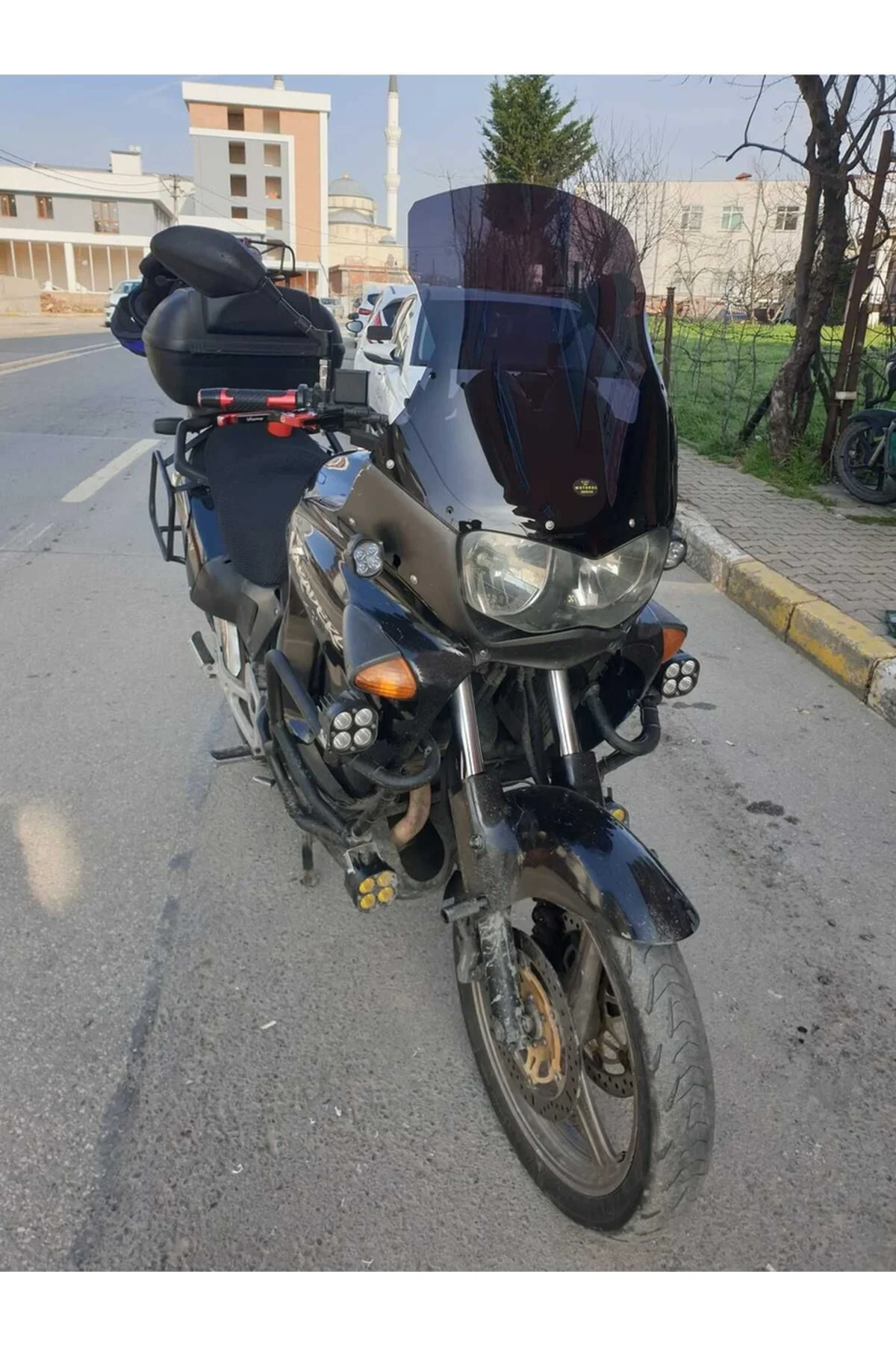 Honda Varadero Ön Cam 1999-2003 Model 54cm Siyah Renkli 4mm