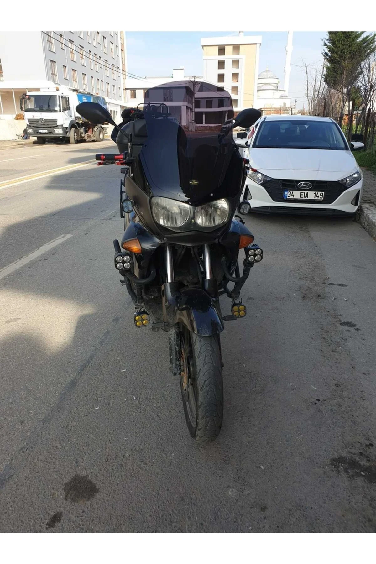 Honda Varadero Ön Cam 1999-2003 Model 54cm Siyah Renkli 4mm