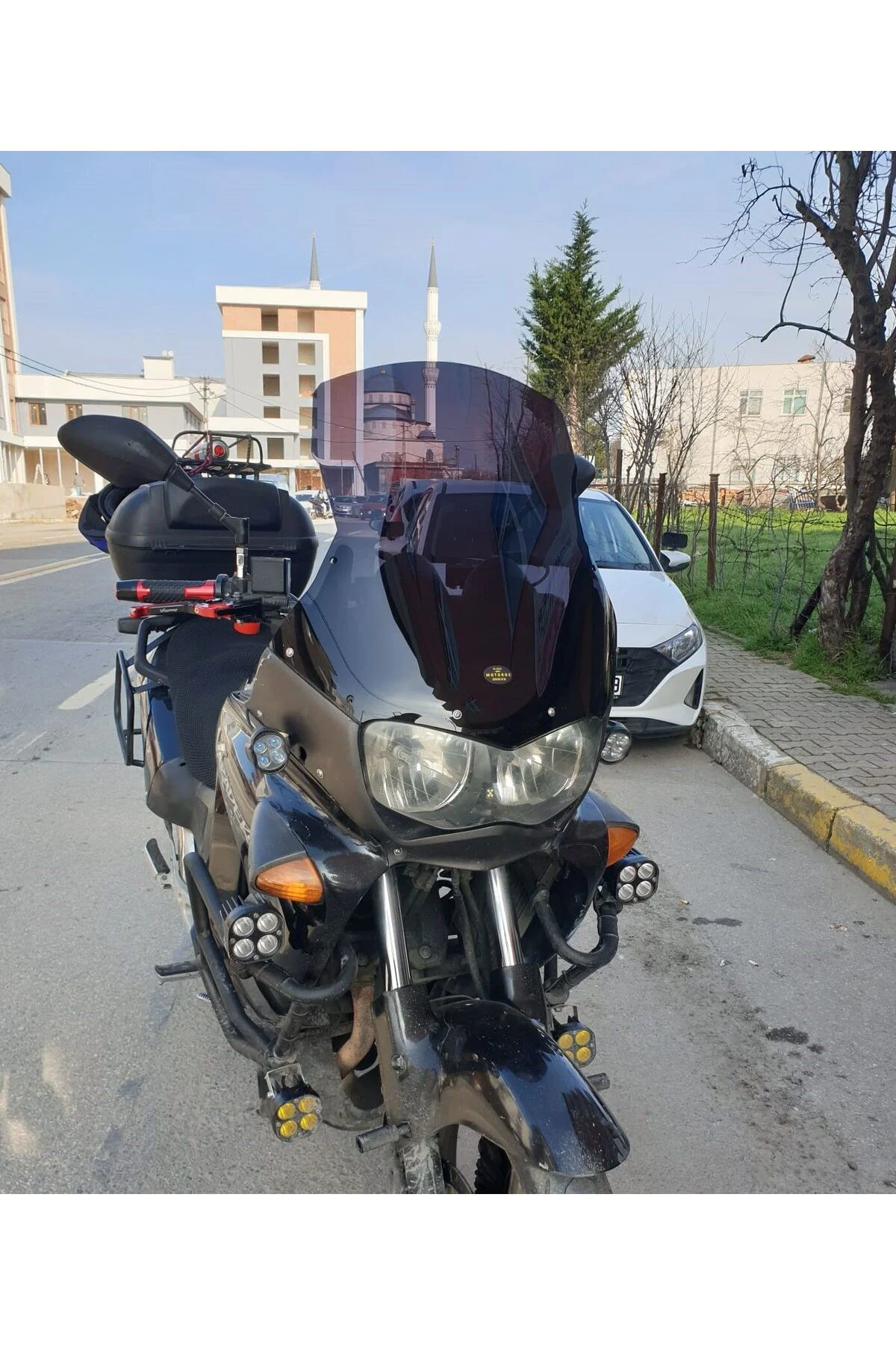 Honda Varadero Ön Cam 1999-2003 Model 54cm Füme Renkli 4mm