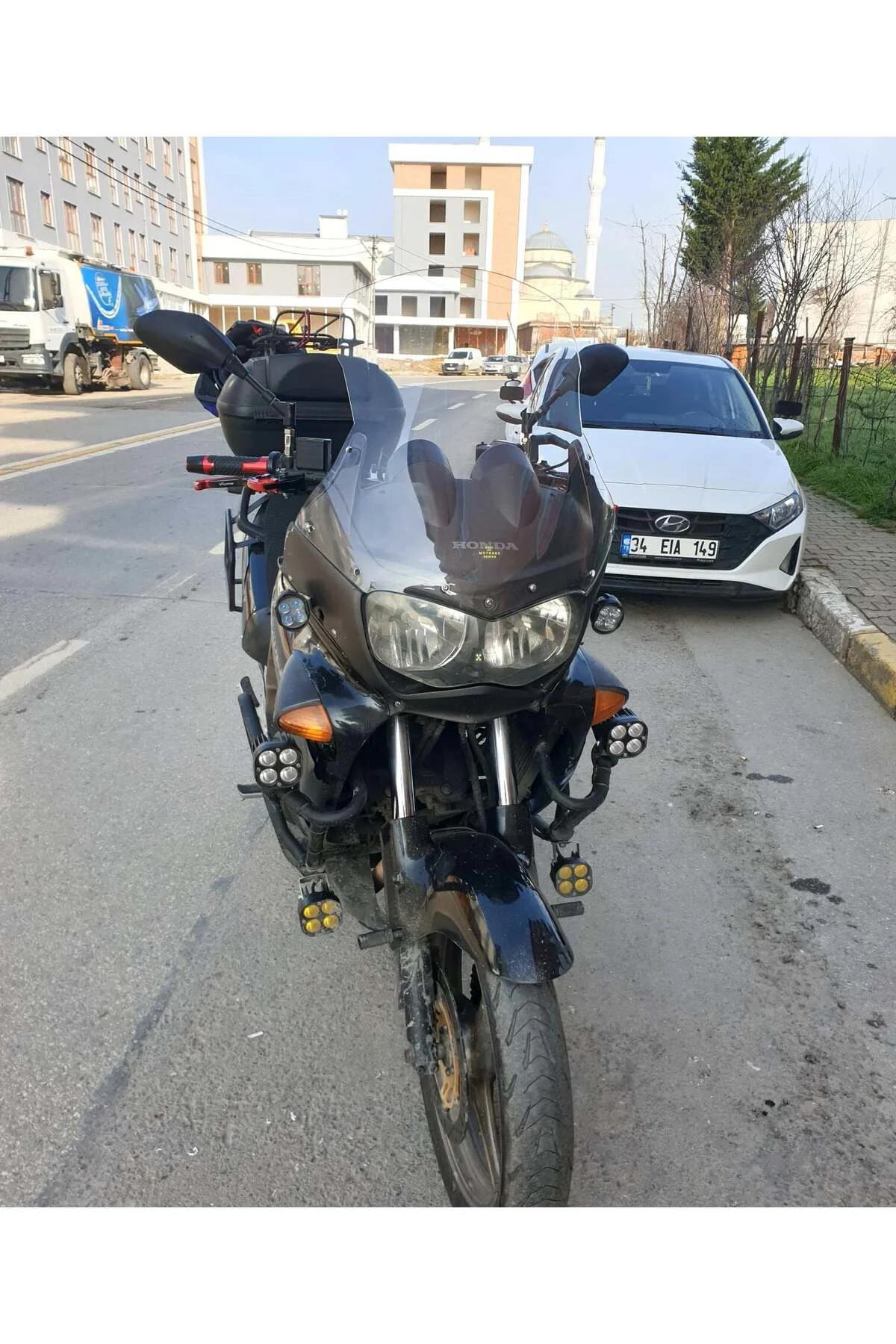 Honda Varadero Ön Cam 1999-2003 Model 54cm Şeffaf Renkli 4mm