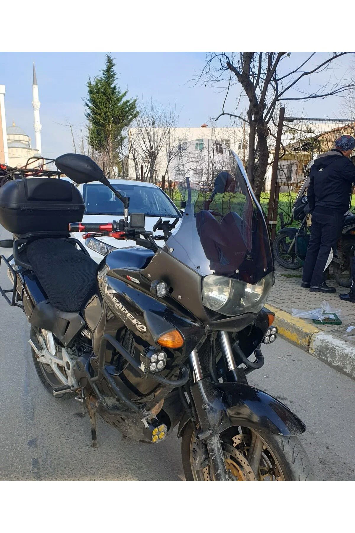 Honda Varadero Ön Cam 1999-2003 Model 54cm Füme Renkli 4mm
