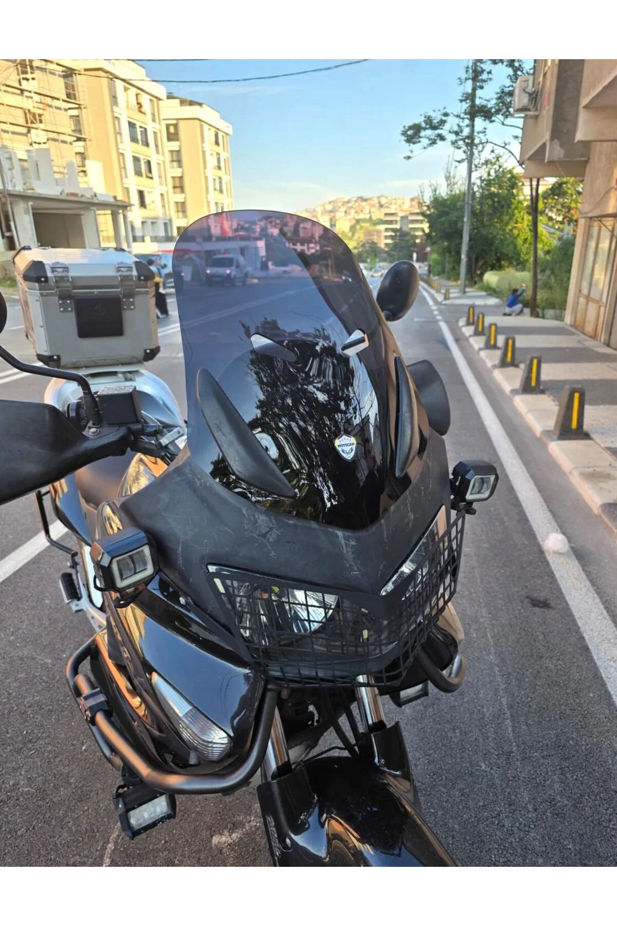 Honda Varadero XL 1000 Ön Cam 2004-2011 Model 48cm Siyah Renkli 4mm