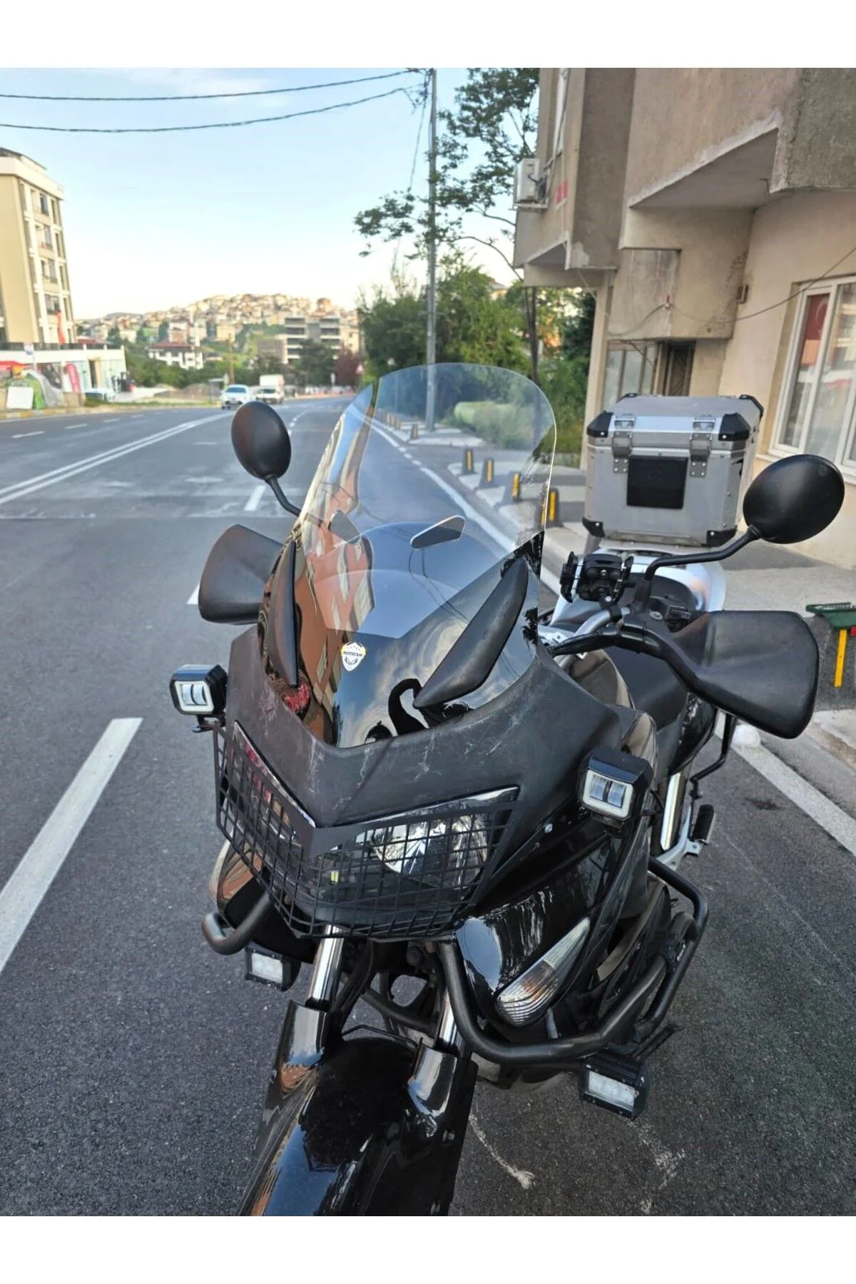Honda Varadero XL 650 Ön Cam 2004-2011 Model 48cm Şeffaf Renkli 4mm