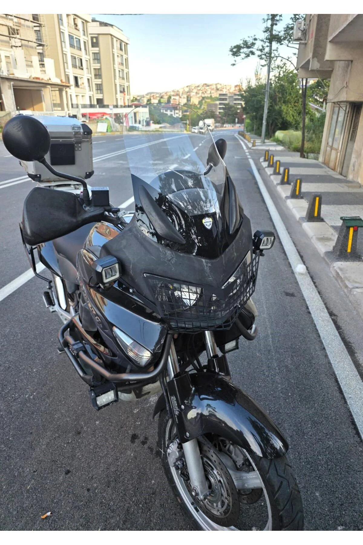 Honda Varadero XL 650 Ön Cam 2004-2011 Model 48cm Şeffaf Renkli 4mm