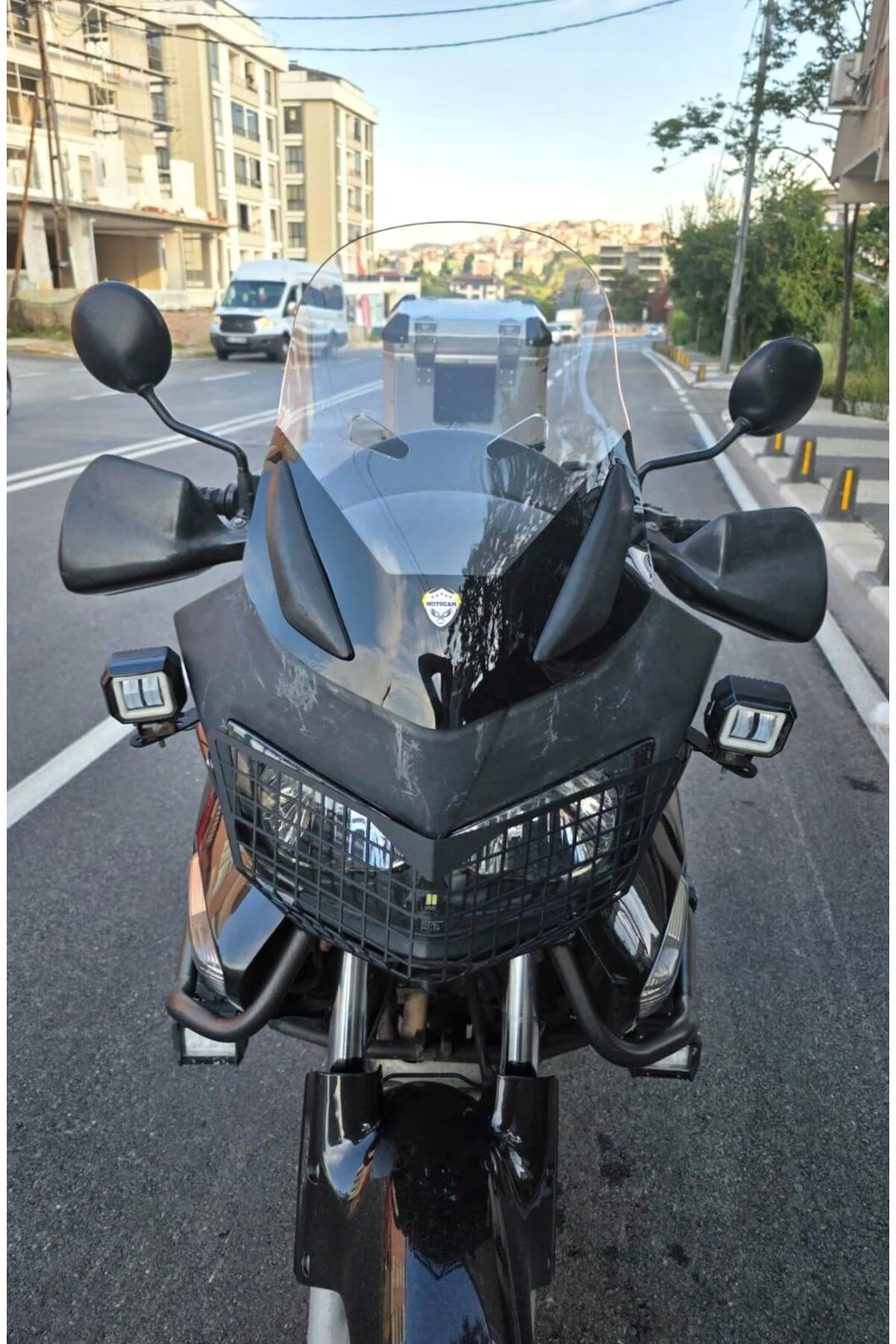 Honda Varadero XL 650 Ön Cam 2004-2011 Model 48cm Şeffaf Renkli 4mm