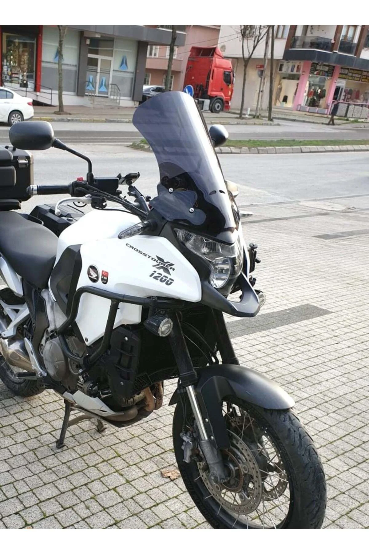 Honda VFR 1200 Ön Cam 2012-2015 Model 50cm Siyah Renkli 4mm