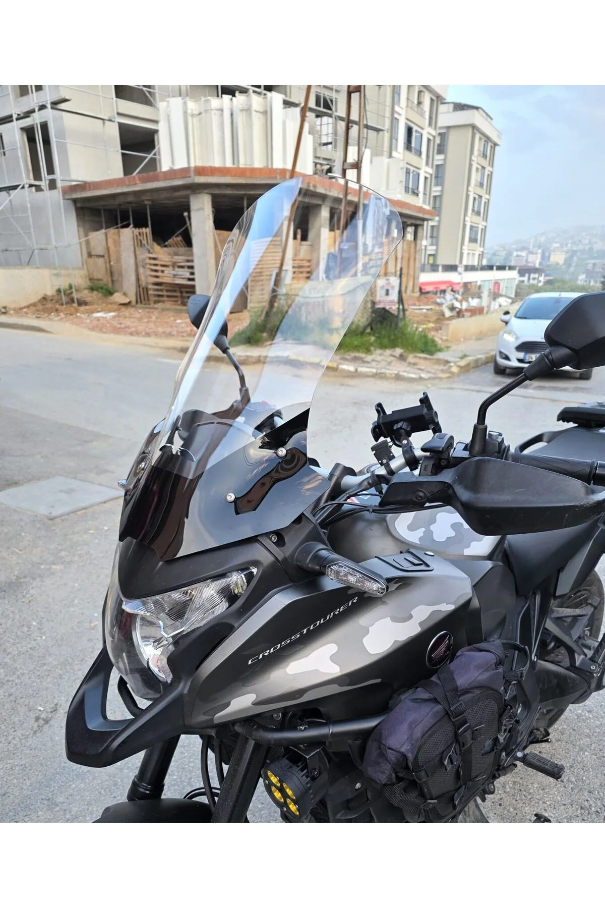 Honda VFR 1200 Ön Cam 2012-2015 Model 58cm Şeffaf Renkli 4mm