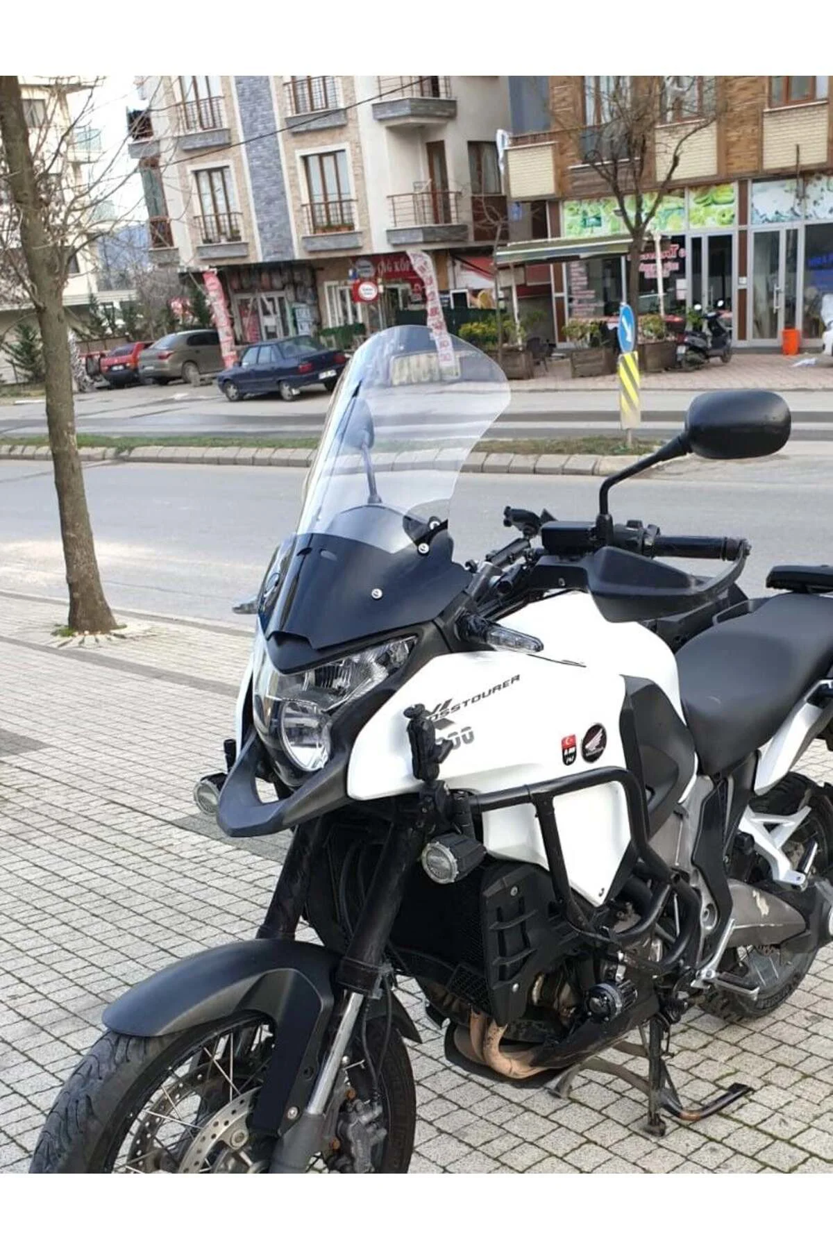 Honda VFR 1200 Ön Cam 2012-2015 Model 50cm Şeffaf Renkli 4mm