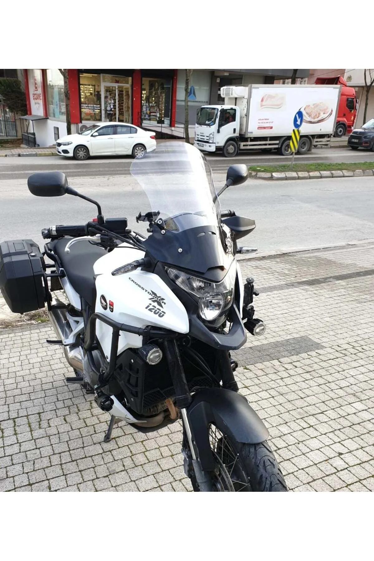 Honda VFR 1200 Ön Cam 2012-2015 Model 50cm Şeffaf Renkli 4mm