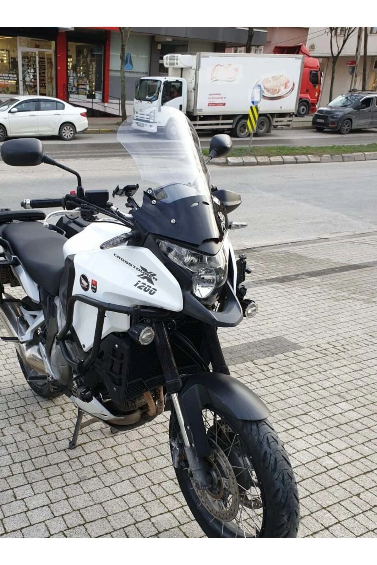 Honda VFR 1200 Ön Cam 2012-2015 Model 50cm Şeffaf Renkli 4mm