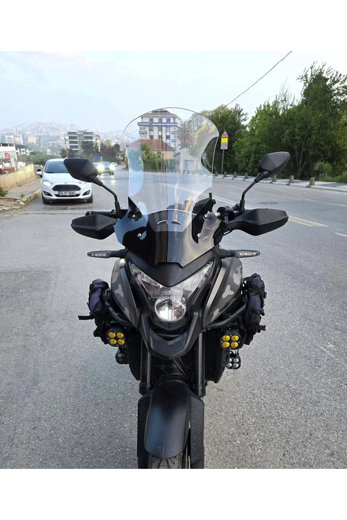 Honda VFR 1200 Ön Cam 2012-2015 Model 58cm Şeffaf Renkli 4mm