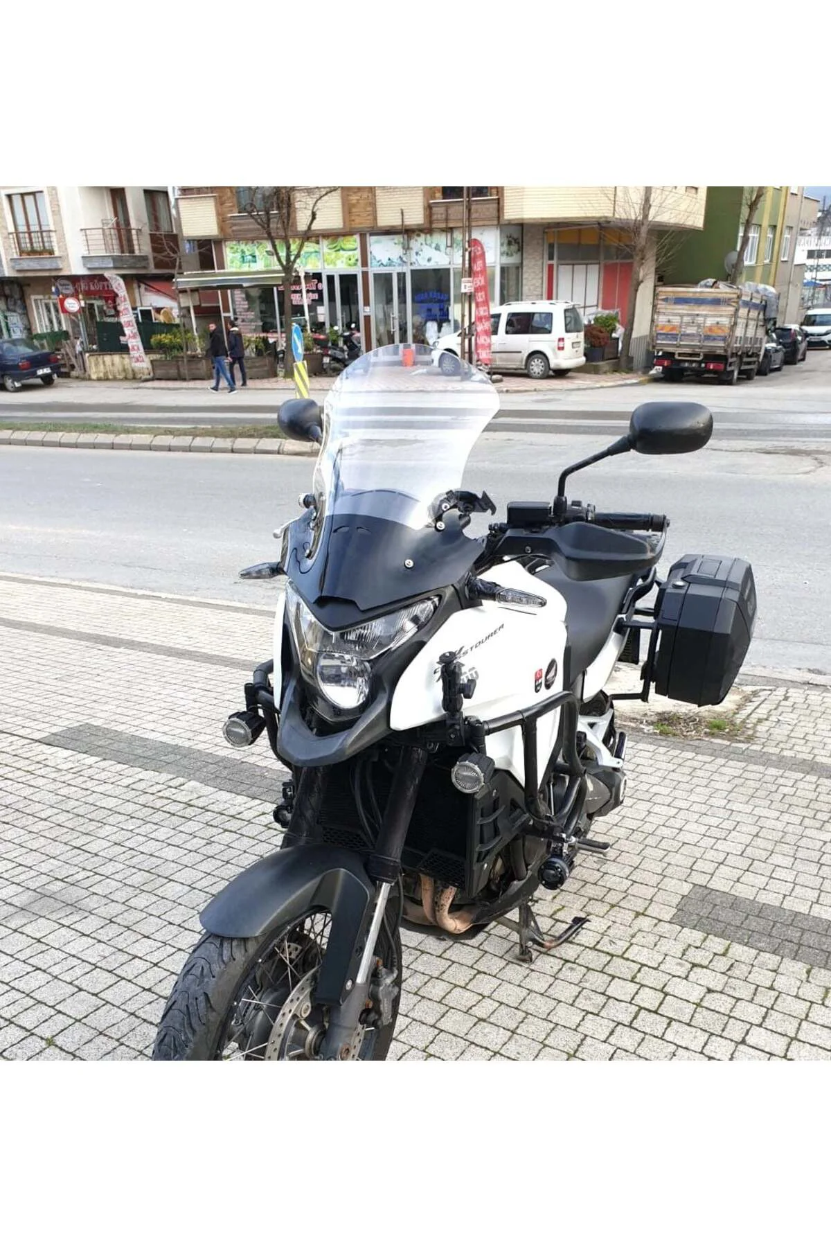 Honda VFR 1200 Ön Cam 2012-2015 Model 50cm Şeffaf Renkli 4mm