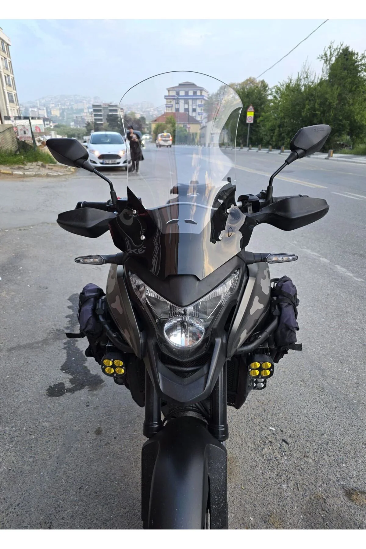 Honda VFR 1200 Ön Cam 2012-2015 Model 58cm Şeffaf Renkli 4mm