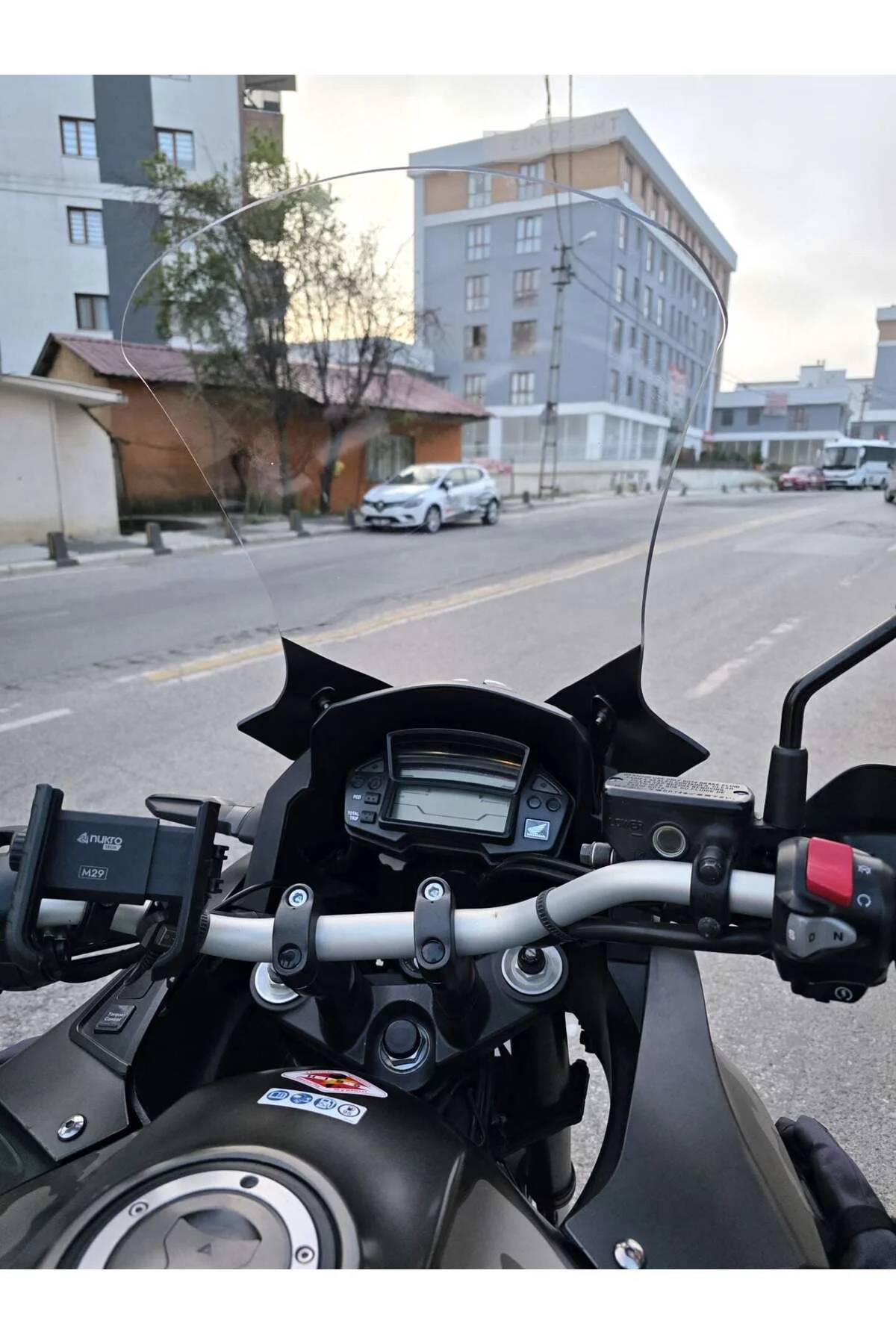 Honda VFR 1200 Ön Cam 2012-2015 Model 58cm Şeffaf Renkli 4mm