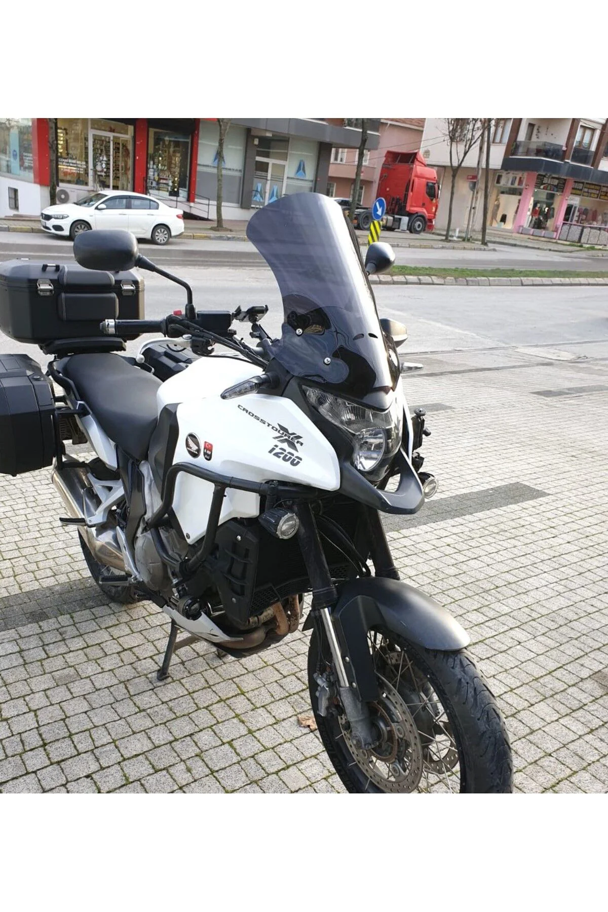 Honda VFR 1200 Ön Cam 2012-2015 Model 50cm Siyah Renkli 4mm