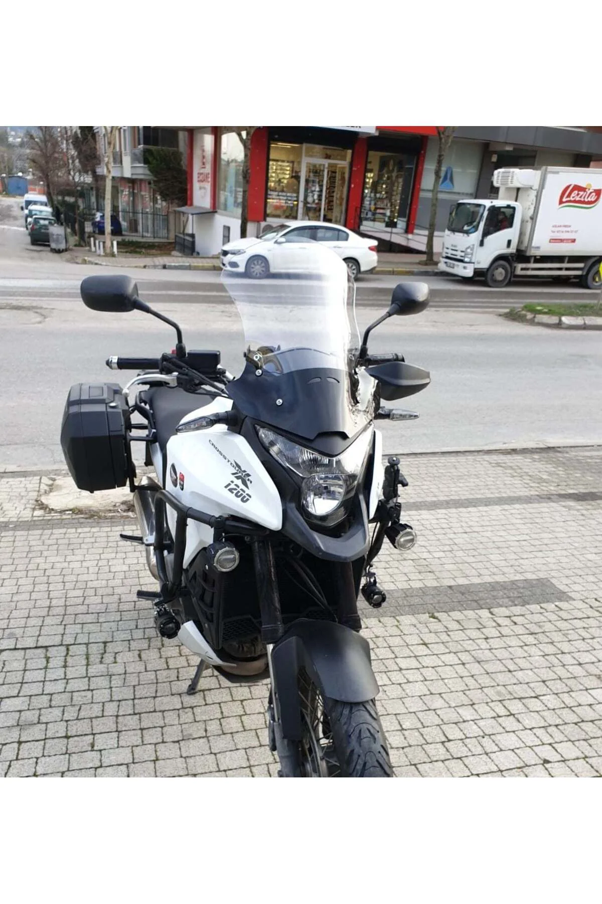 Honda VFR 1200 Ön Cam 2012-2015 Model 50cm Şeffaf Renkli 4mm