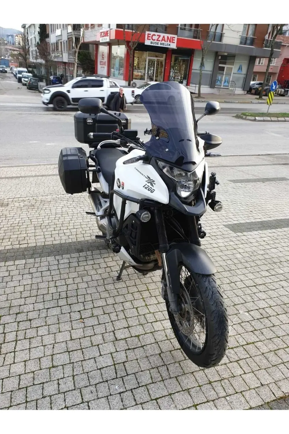 Honda VFR 1200 Ön Cam 2012-2015 Model 50cm Siyah Renkli 4mm