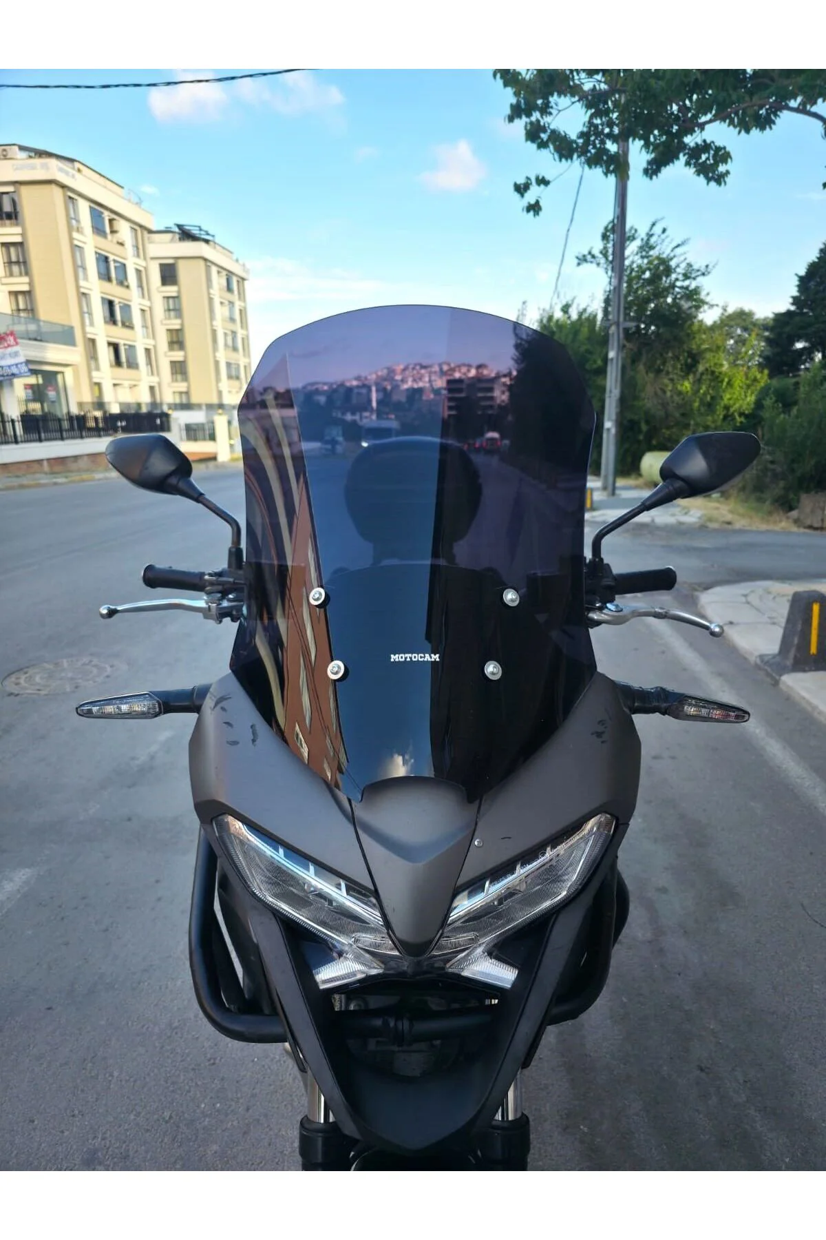 Honda VFR 800 Crosrunner Ön Cam 2015-2016 Model 56cm Siyah Renkli 4mm