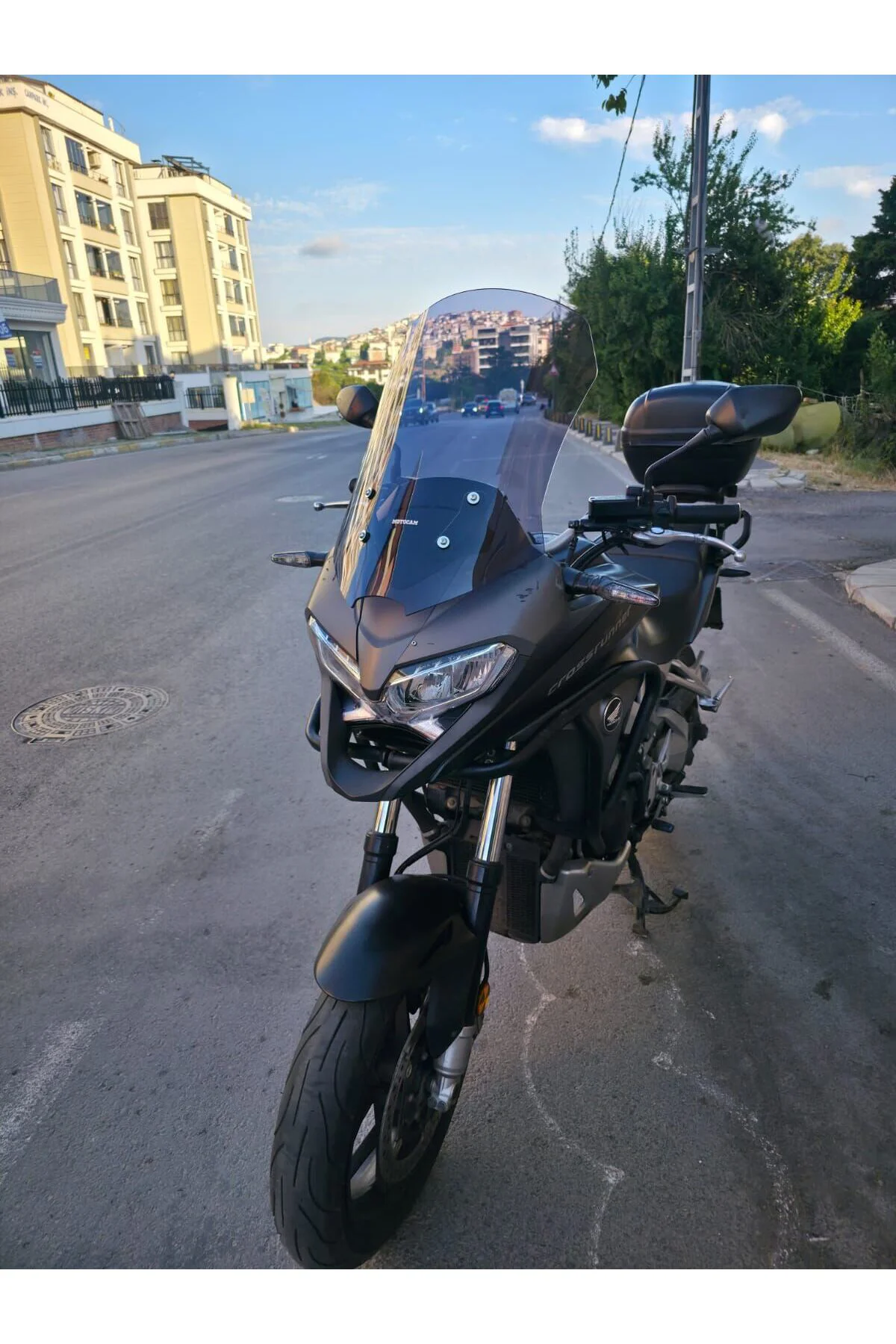Honda VFR 800 Crosrunner Ön Cam 2015-2016 Model 56cm Füme Renkli 4mm